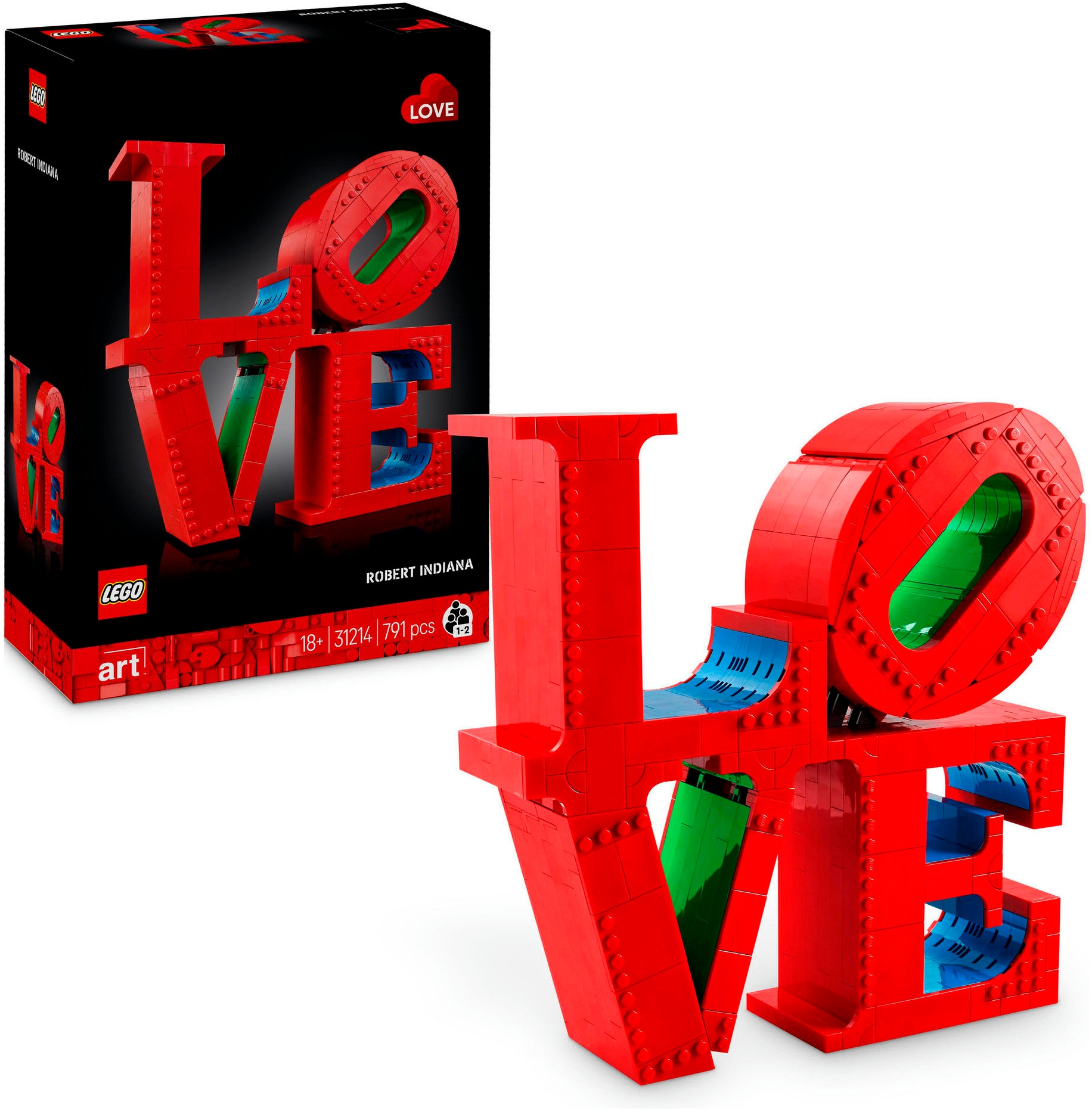 Konstruktionsspielsteine »LOVE (31214), LEGO ART«, (791 St.), Made in Europe