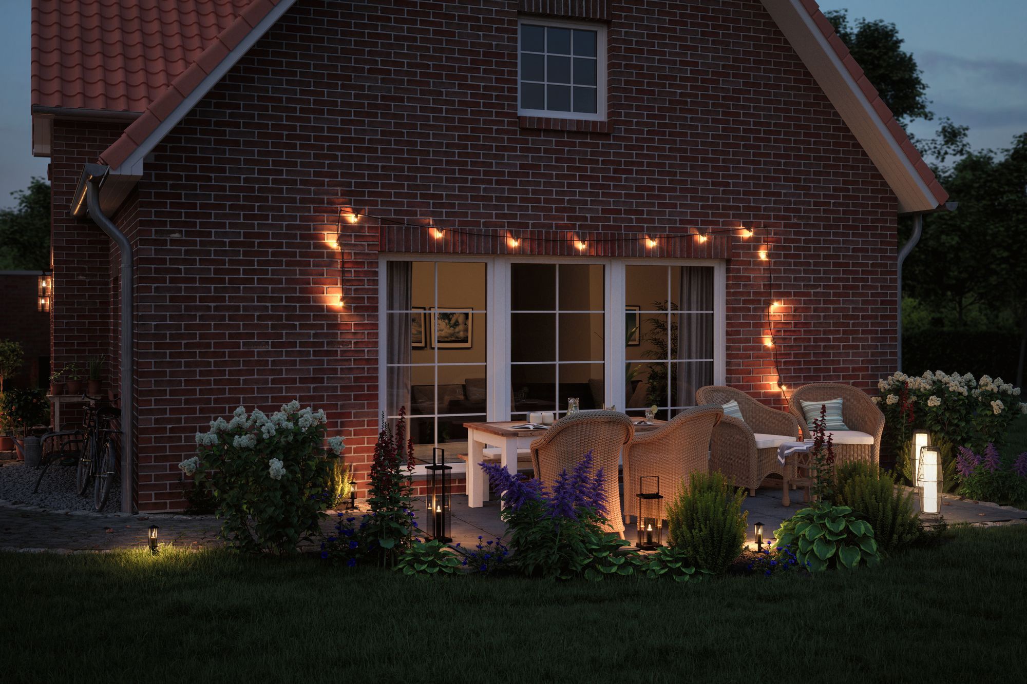 Paulmann LED Gartenleuchte »Plug&Shine«, 1 flammig, Leuchtmittel LED-Modul | LED fest integriert, LED-Modul, 3000K 24V IP44 60*20cm