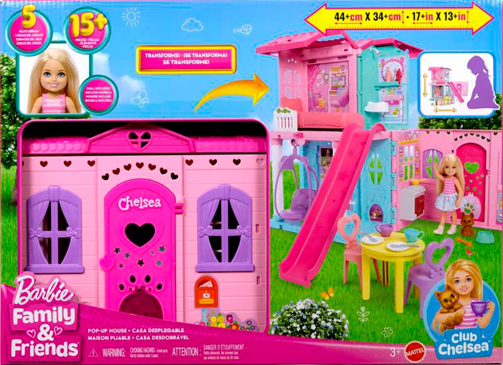 Barbie Puppenhaus »Aufklappbares Pop-Up-Haus Chelsea«