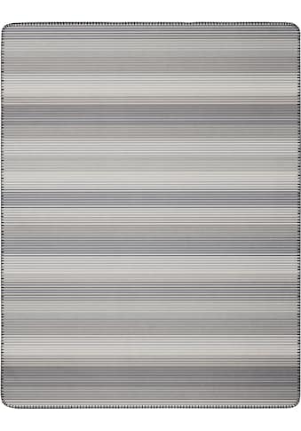BIEDERLACK Wohndecke »Lines grey«, mit zeitlosen Streifen, Kuscheldecke kaufen