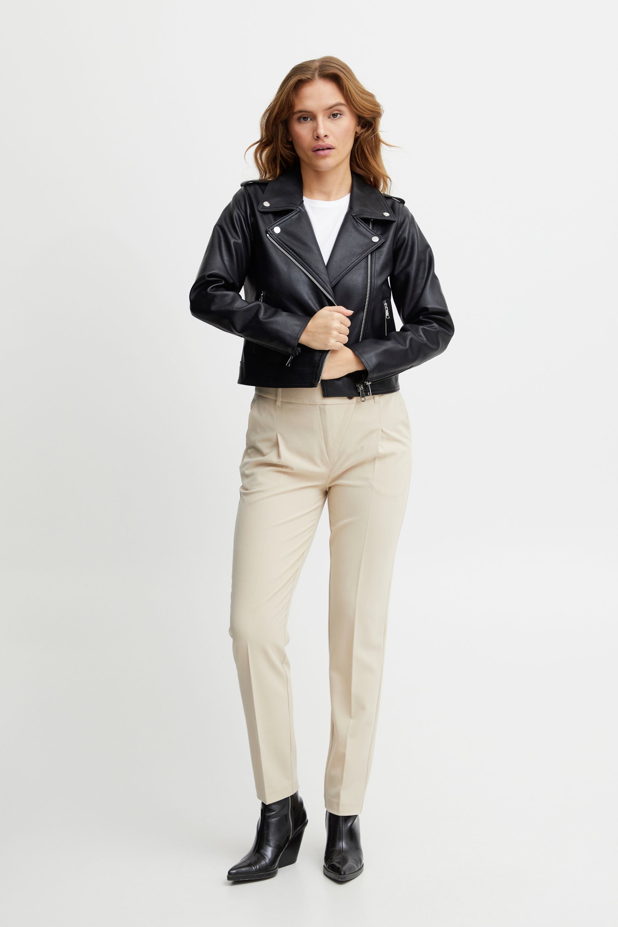 b.young Lederimitatjacke »Lederimitatjacke BYAcomy«, ohne Kapuze