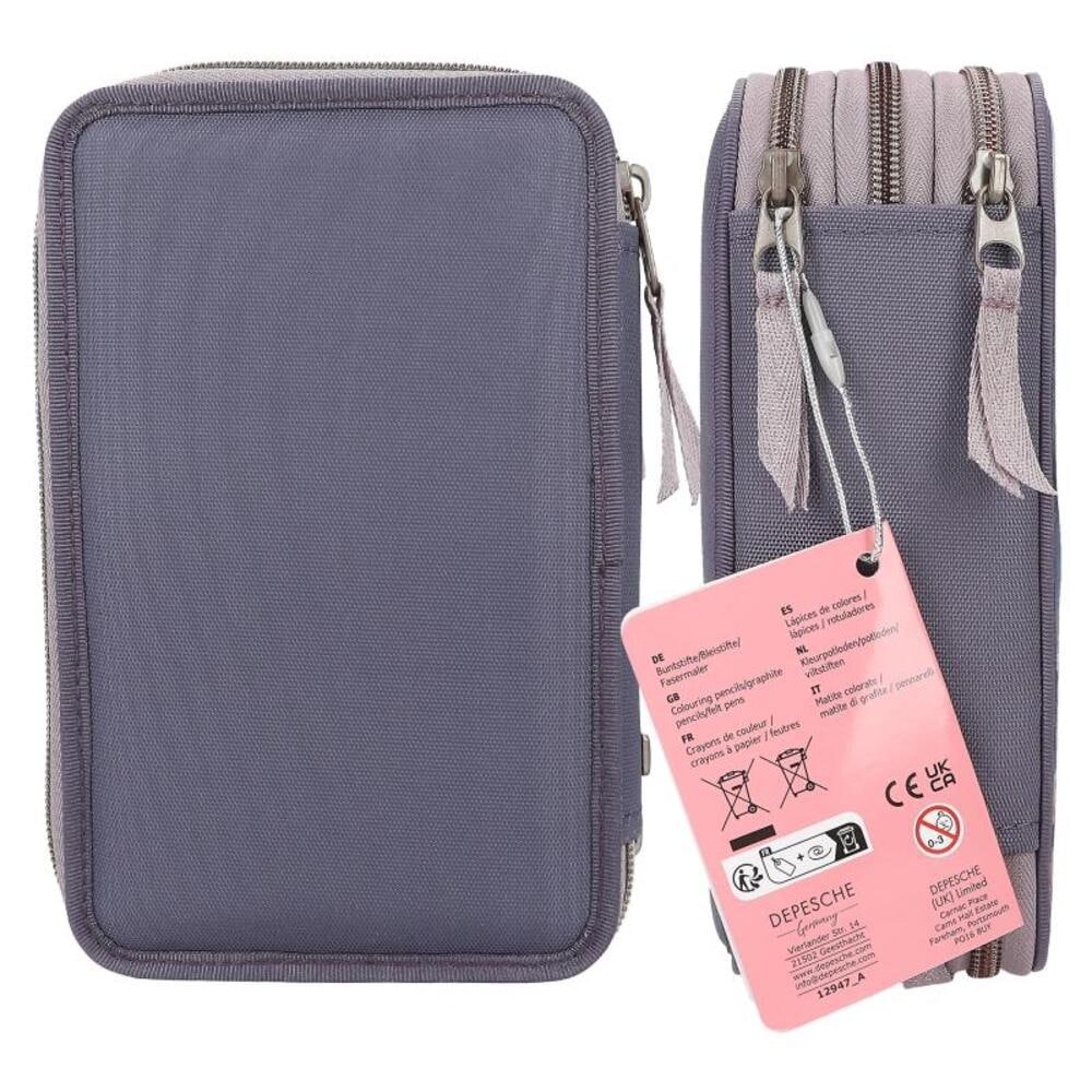 Depesche Buntstift »3-Fach Federtasche LED Seerosen Miss Melody 20 x 13 x 7,5 cm bunt«