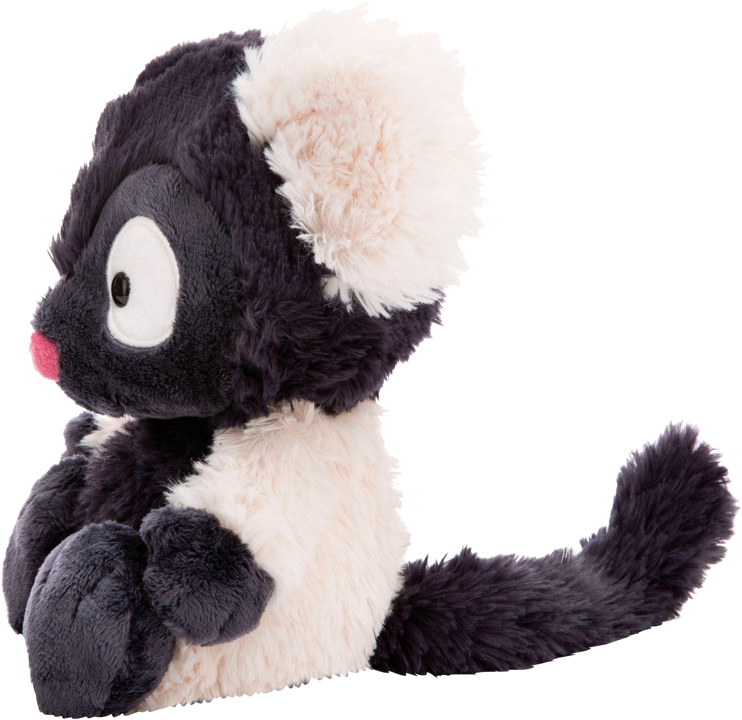 Nici Kuscheltier »Wild Friends GREEN, Lemur Ruffi, 25 cm«, schlenkernd, enthält recyceltes Material (Global Recycled Standard)