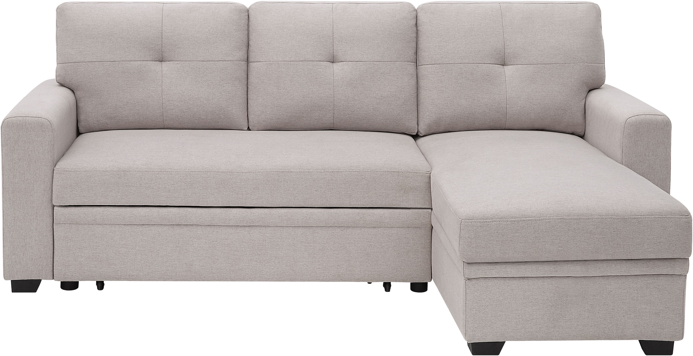 ATLANTIC home collection Schlafsofa »Gerrit L-Form«, Ecksofa, mit Bettfunktion, Recamiere rechts oder links montierbar
