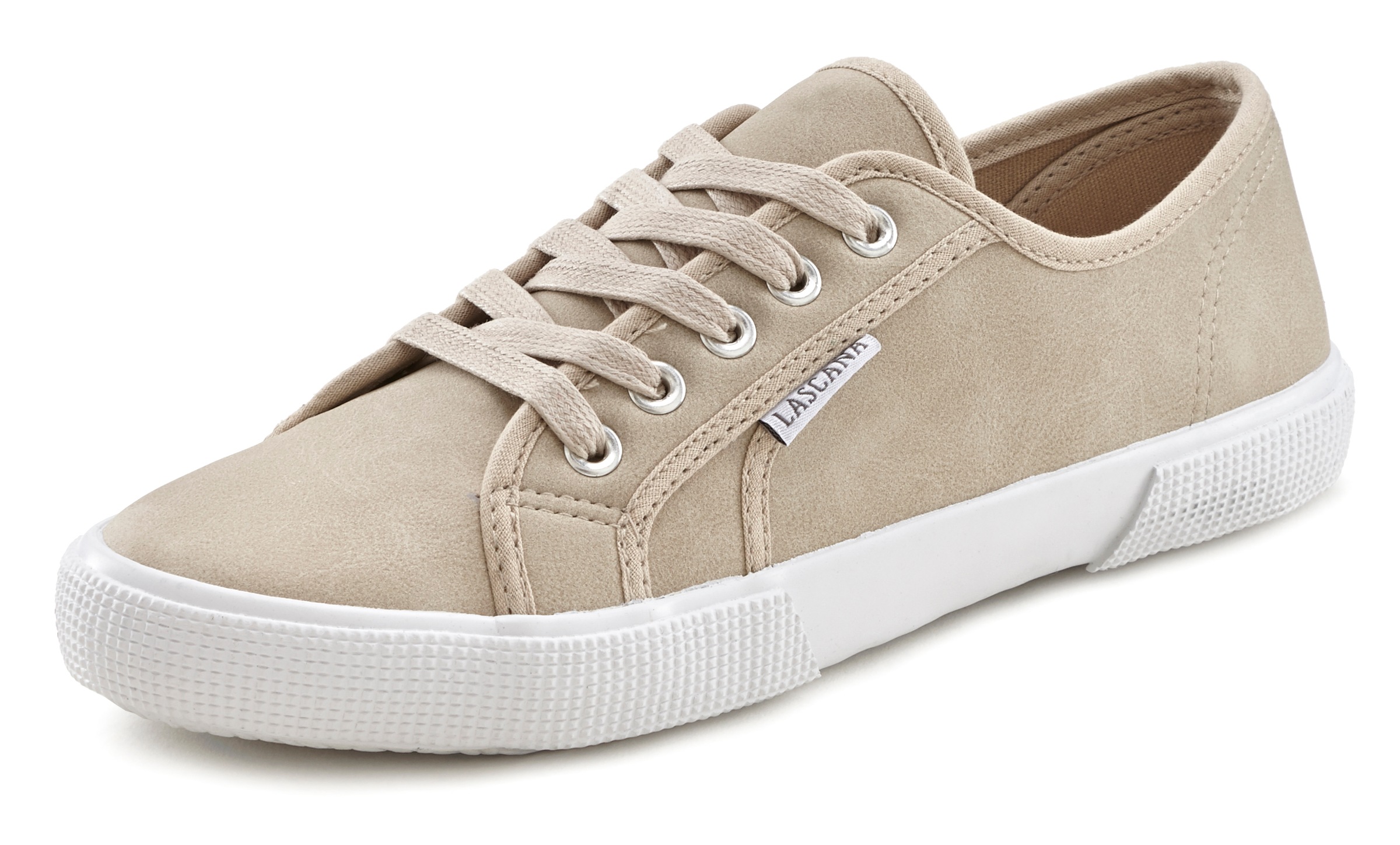 LASCANA Sneaker aus weichem Lederimitat