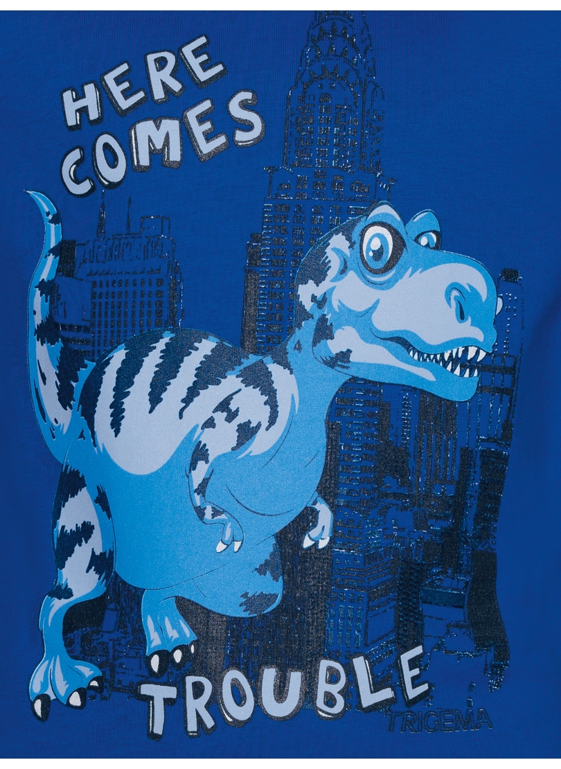 Trigema T-Shirt »TRIGEMA T-Shirt mit großem Dino-Printmotiv« 1 Stk.