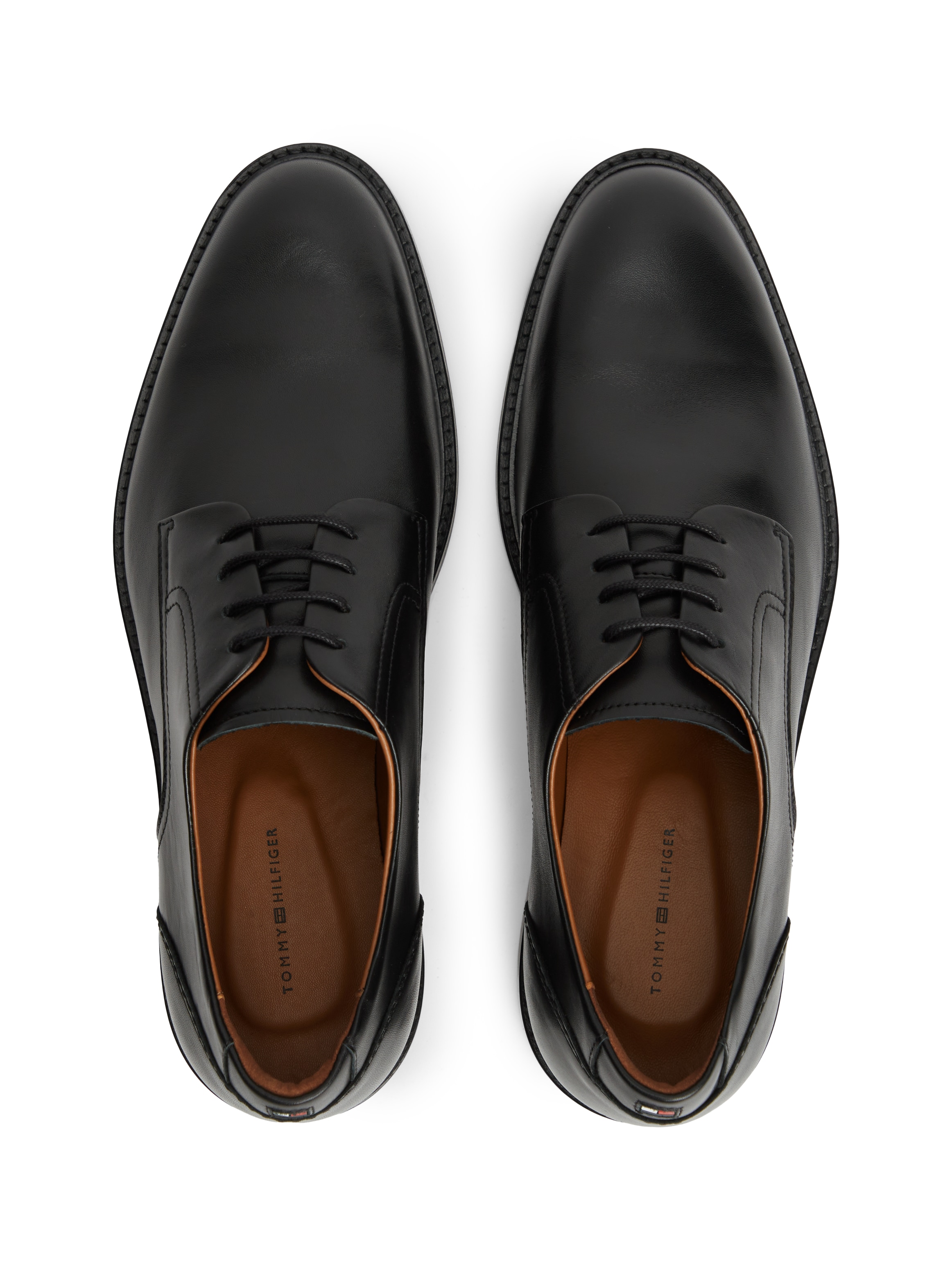 Tommy Hilfiger Schnürschuh »CORPORATE DRESSY LTH SHOE«  Abendschuh, Festtagsschuh mit dezenten Ziernähten