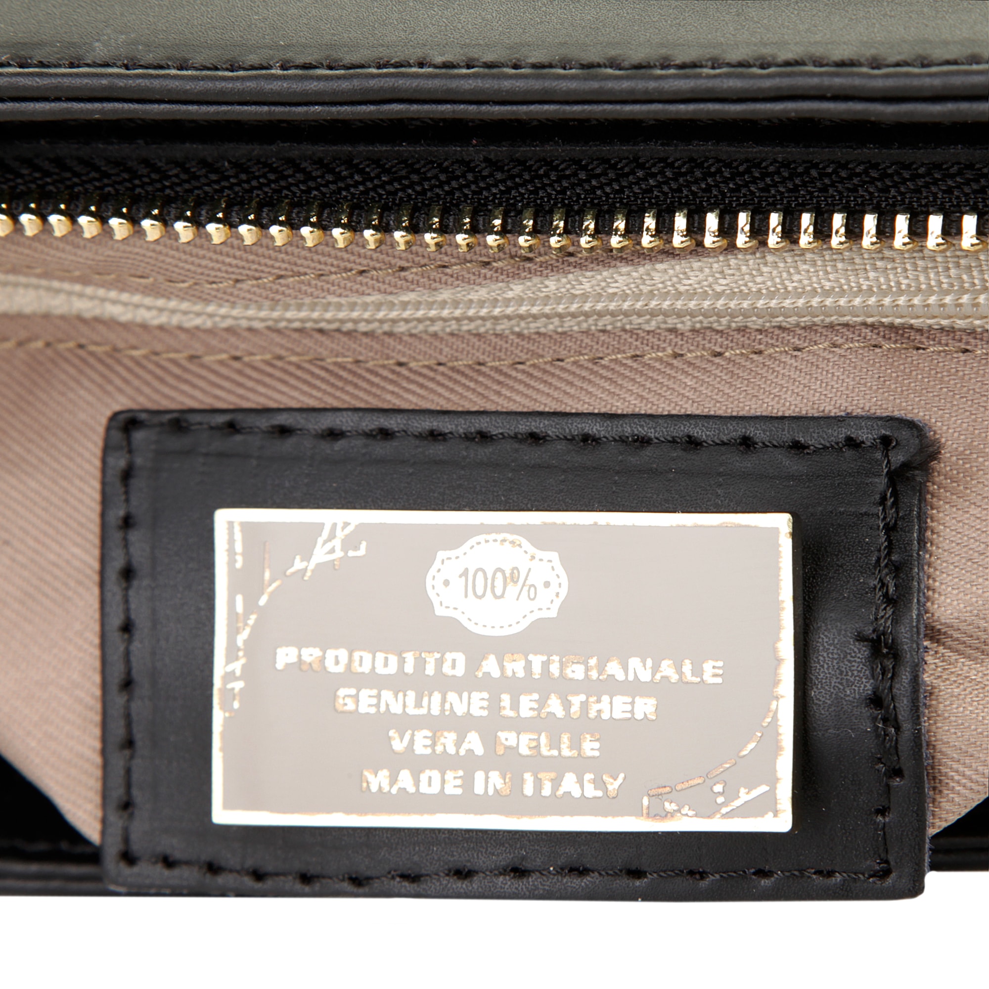 Cluty Henkeltasche, echt Leder, Made in Italy