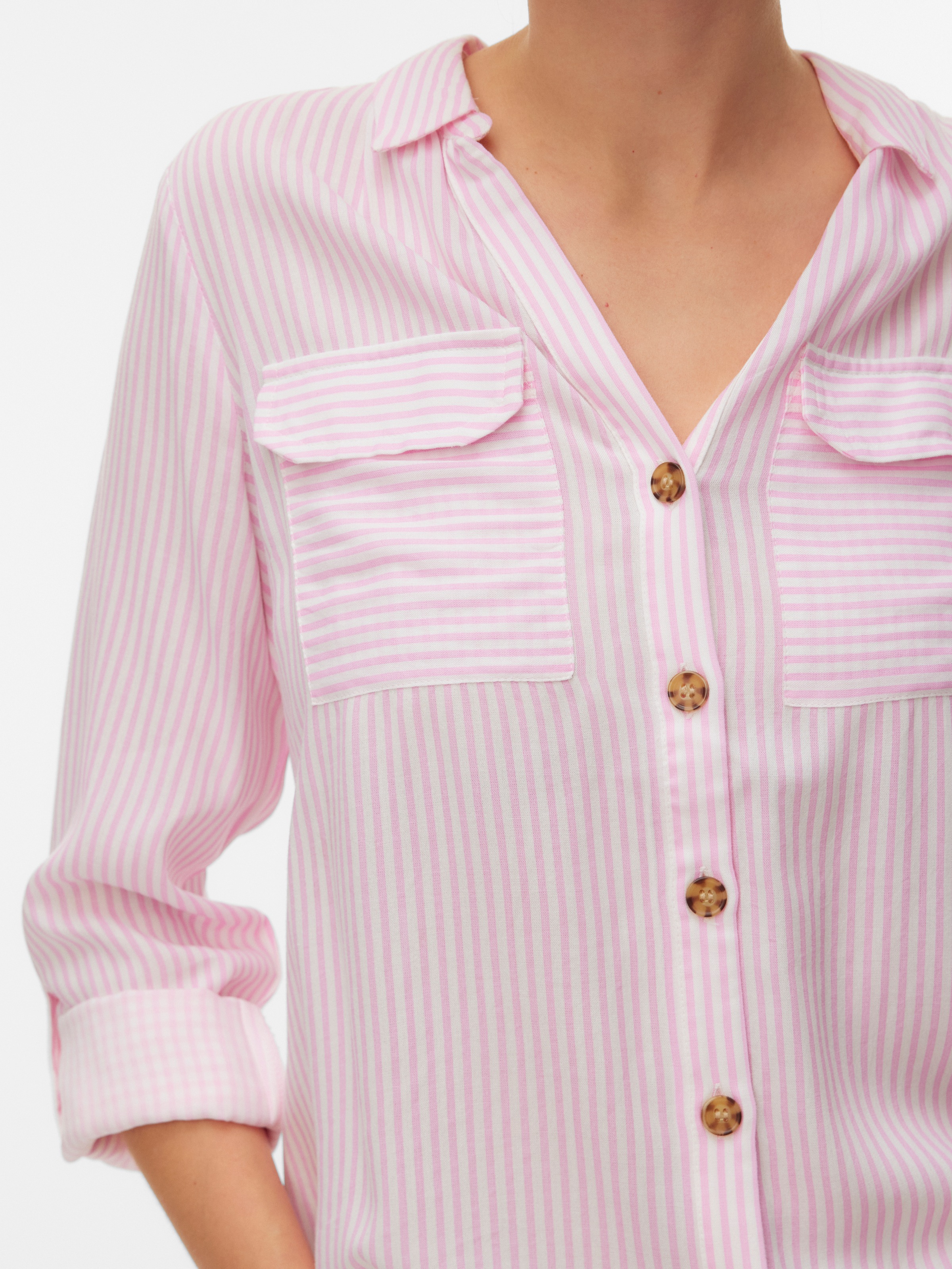 Vero Moda Hemdbluse »VMBUMPY L/S SHIRT NEW WVN GA NOOS« Viskose, regular fit