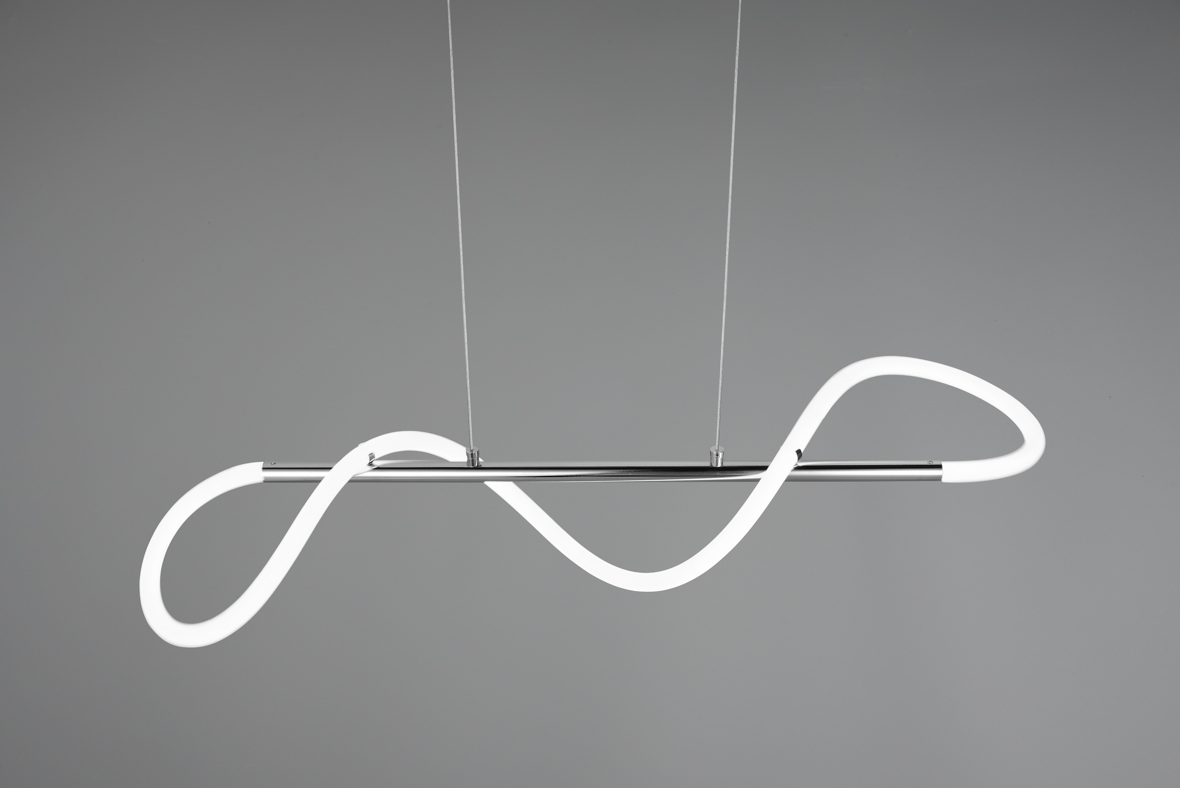 REALITY Leuchten LED Pendelleuchte »ARGOS, Hängelampe Esszimmer Wohnzimmer, 28W LED kaltweiß 4000K 3500 Lm« LED-Board 1 Stk. Kaltweiß Hängeleuchte höhenverstellbar bis 150cm, 3 Stufen Switch Dimmer