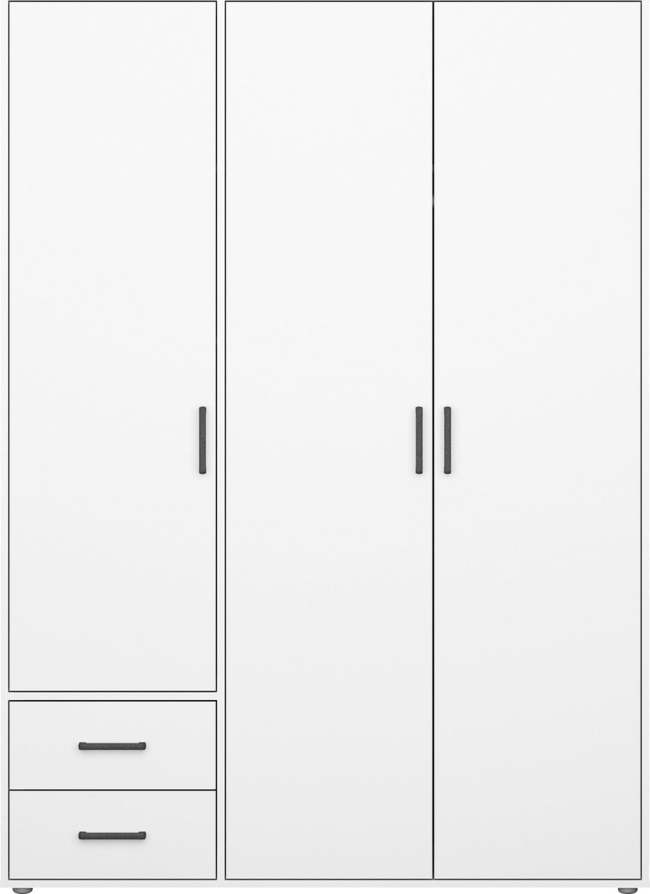 rauch Drehtürenschrank »Voyager, Kleiderschrank mit Außenschubkästen, Garderobe«, (in 3 verschiedenen Ausstattungen BASIC/CLASSIC/PREMIUM), Made in Germany
