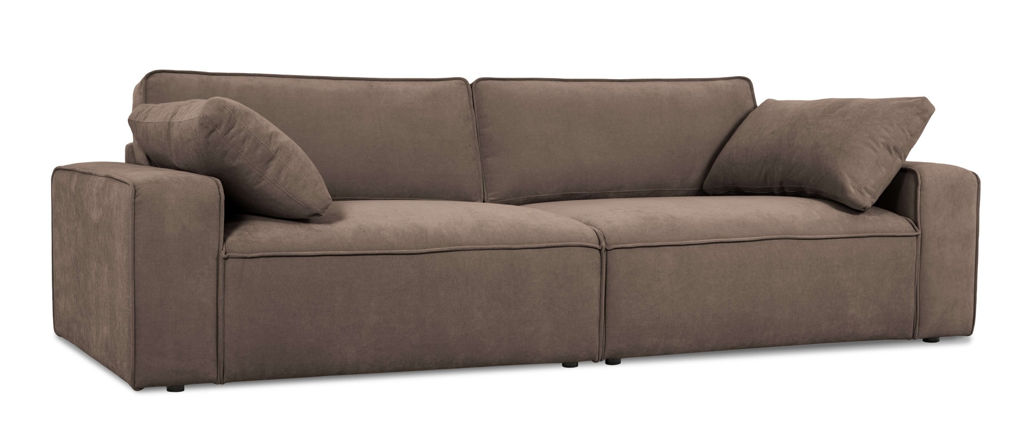 OTTO home 3-Sitzer »Mittell, Chenille« Breite 245 cm, bodentief, extra Kissen inkl., tiefe Sitzfläche