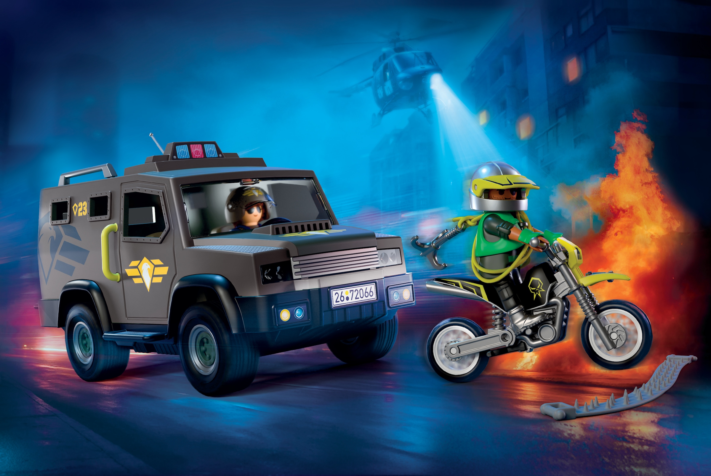 Playmobil® Konstruktions-Spielset »SWAT-Einsatzfahrzeug (72066), City Action« Made in Europe