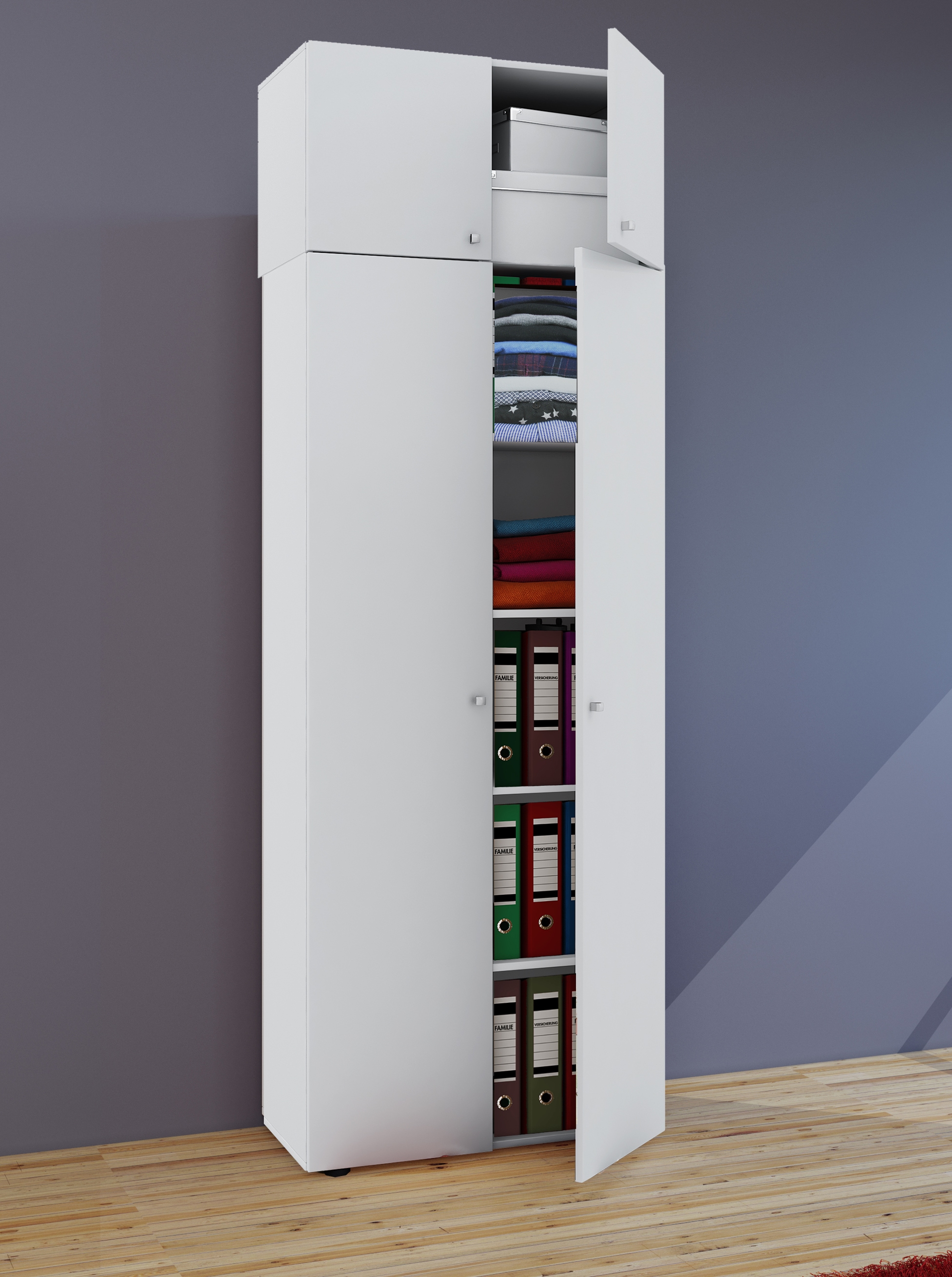 VCM Kleiderschrank »Kleiderschrank Jugendschrank Vandol Drehtüren SA« 1 Stk. tlg.