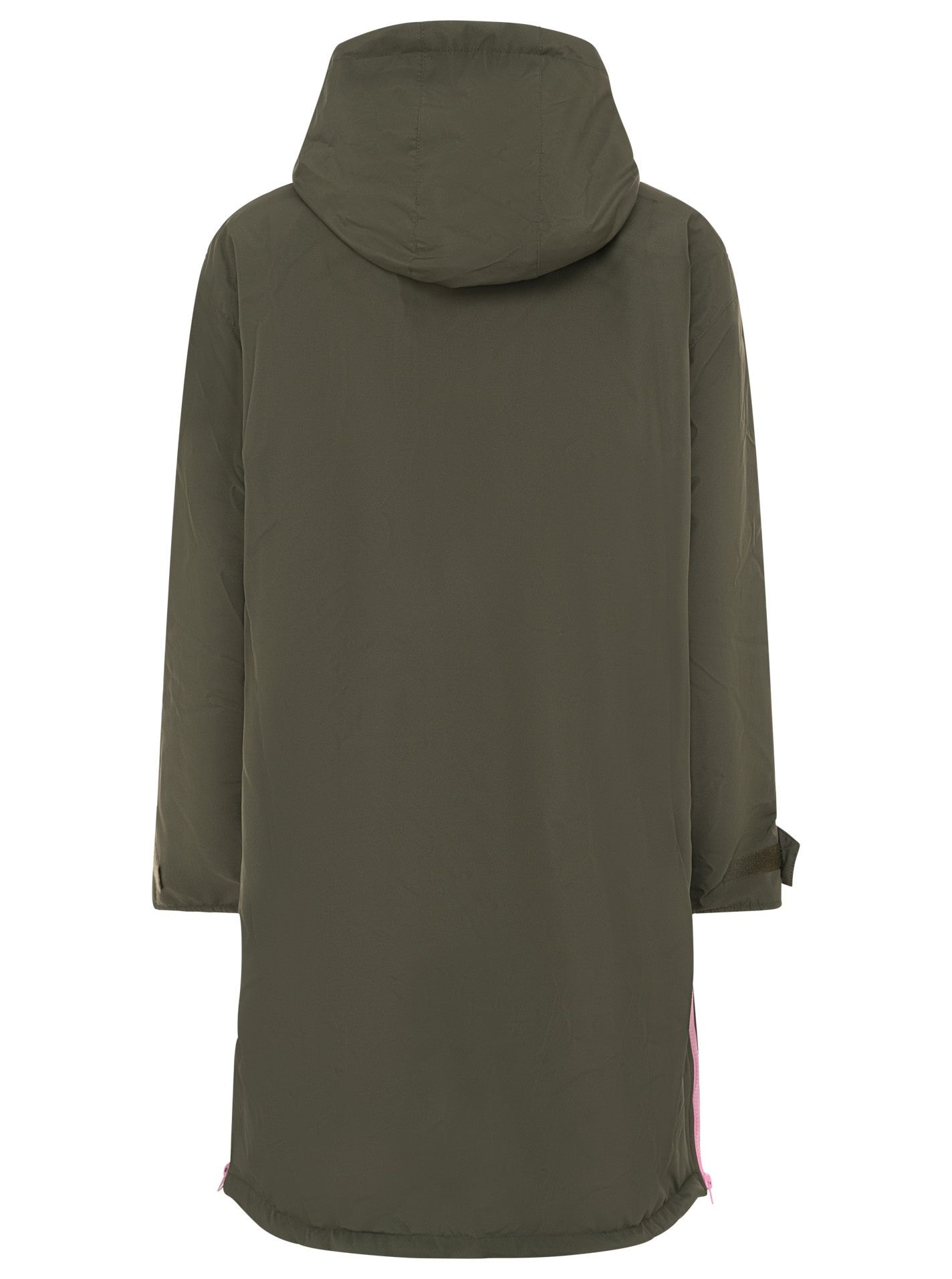 Zwillingsherz Kurzmantel »"Oversize Windjacke ZH"« seitliche Taschen, Kapuze, Reißverschluss, Teddy Futter, Oversized