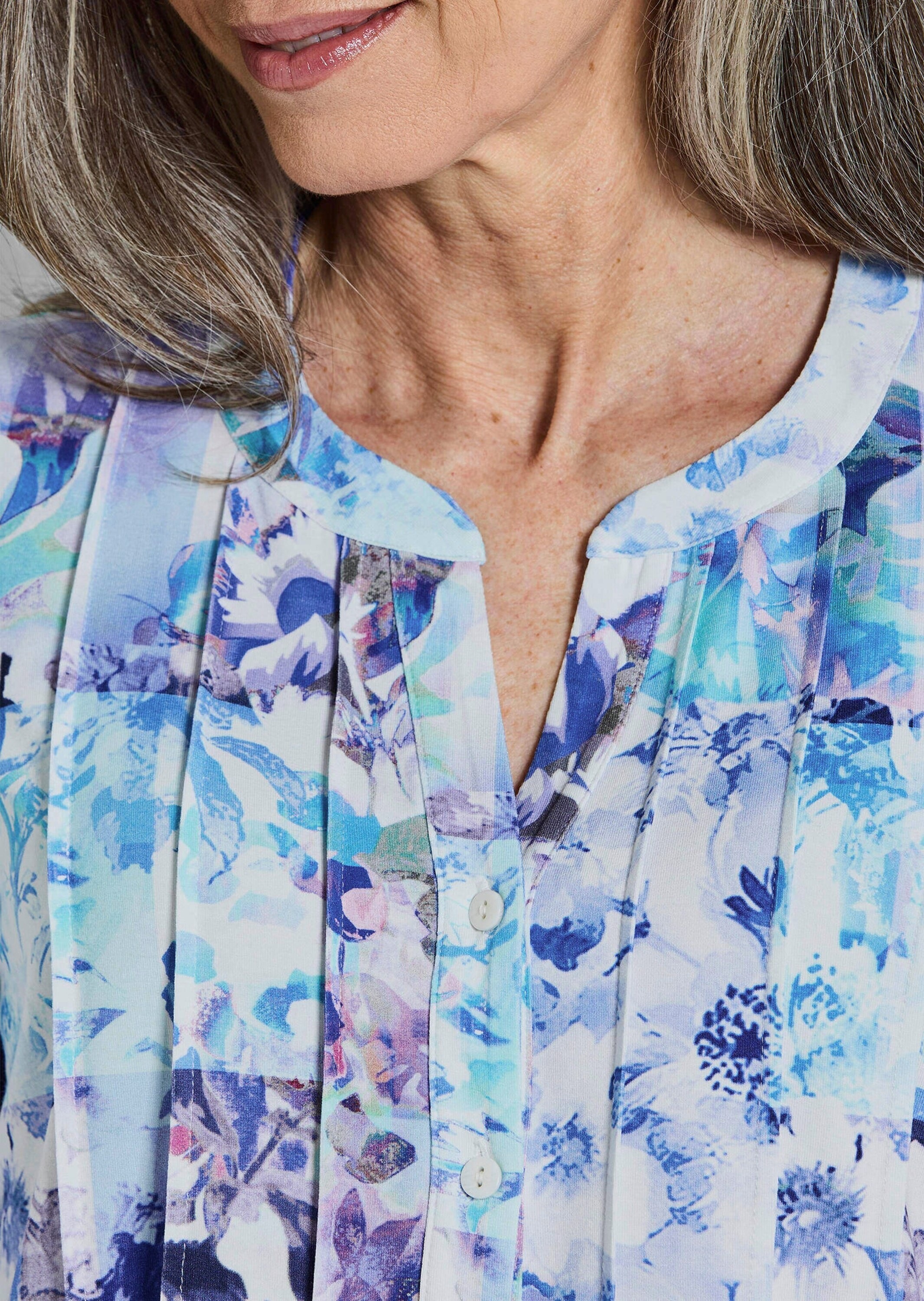 GOLDNER Tunika »Sommertunika mit Biesen« stretchbequemer Viskosejersey