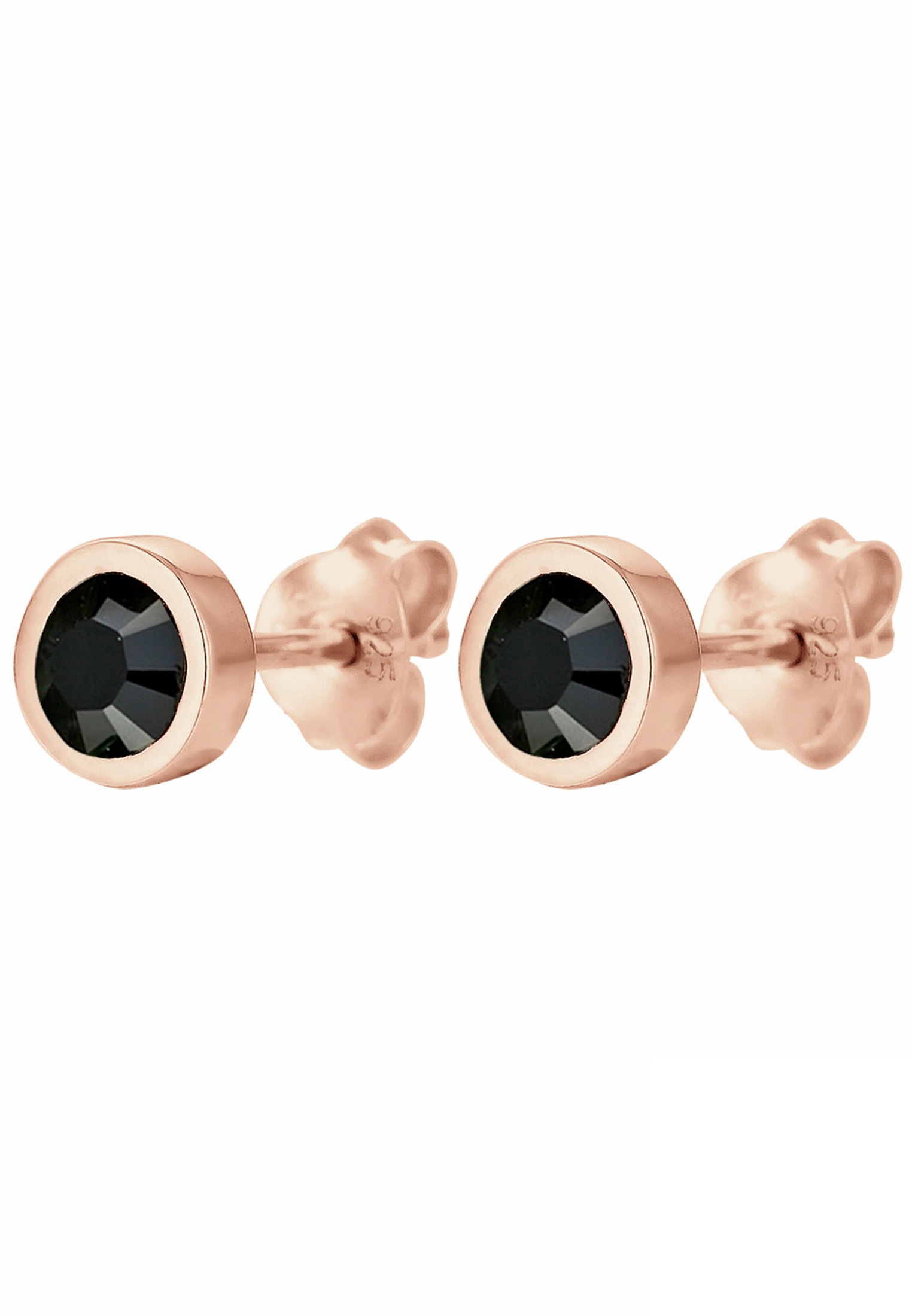 Elli Paar Ohrstecker »Ohrringe Basic Black Kristalle 925 Silber«