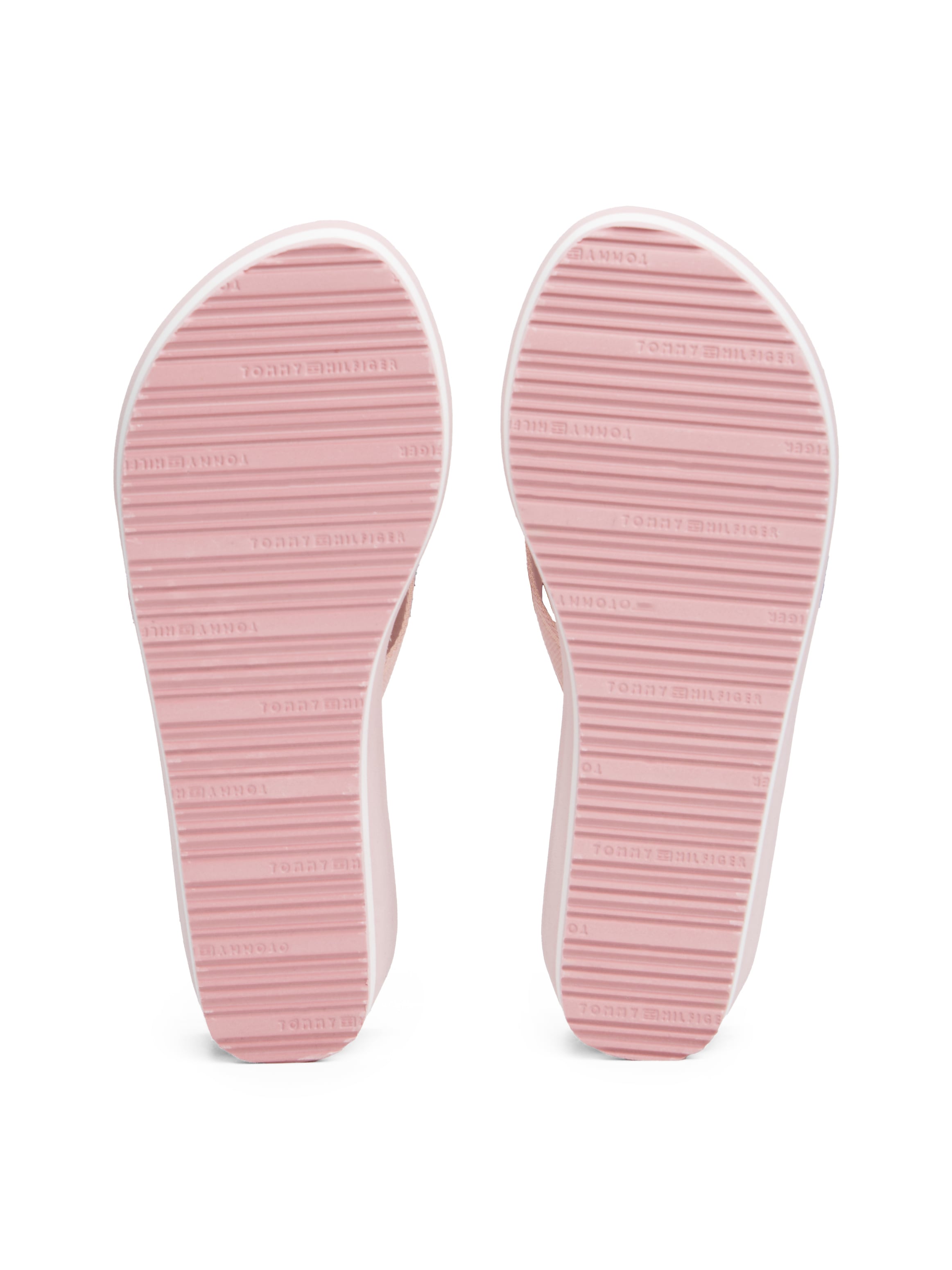 Tommy Hilfiger Dianette »TH STRIPES WEDGE BEACH SANDAL«, Zehentrenner, Sommerschuh mit gestreifter Innensohle