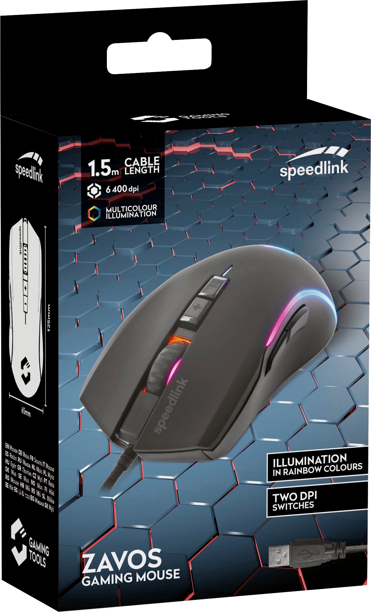 Speedlink Gaming-Maus »ZAVOS«, mit 5 Tasten + 2 dpi-Schaltern