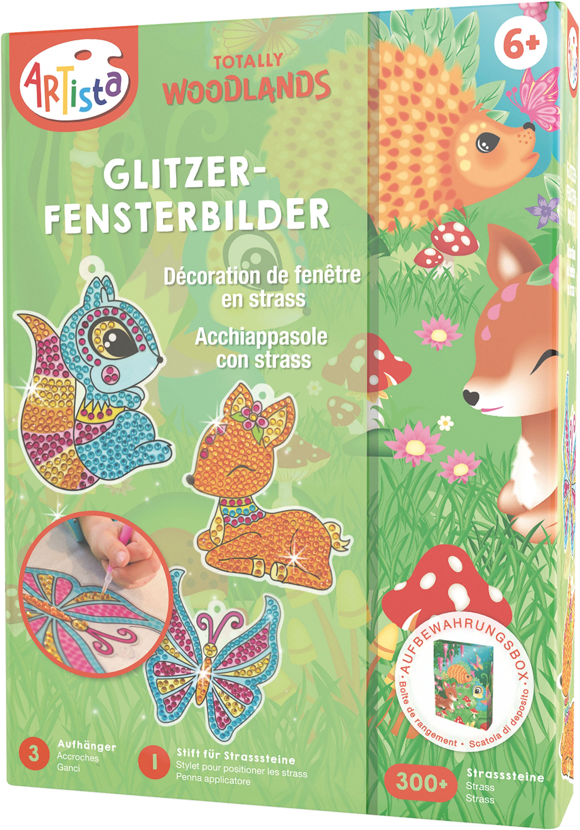 Kreativset »Glitzer-Fensterbilder«