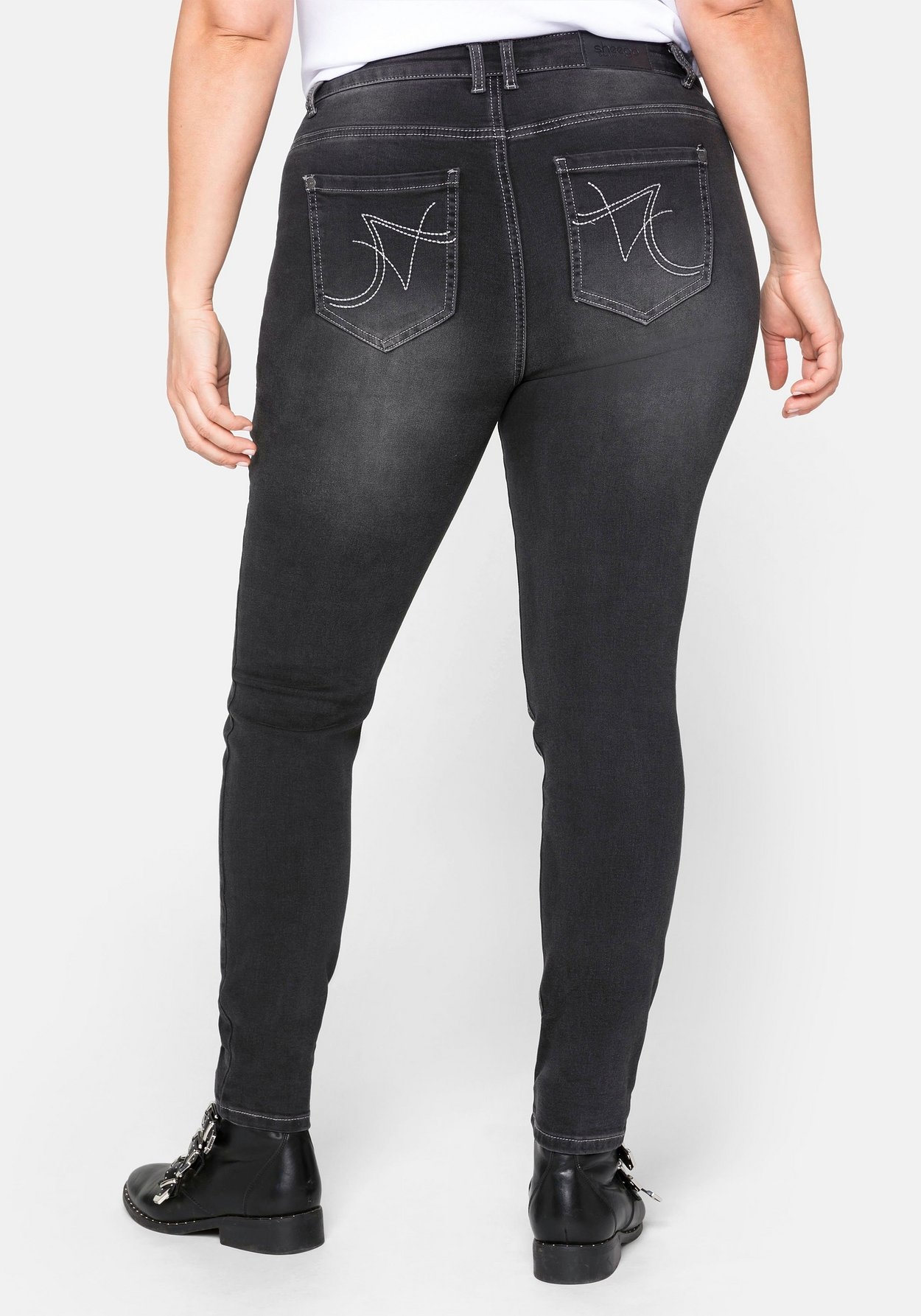 Sheego Stretch-Jeans »Jeans Super elastisches Power-Stretch-Material«, Super elastisches Power-Stretch-Material