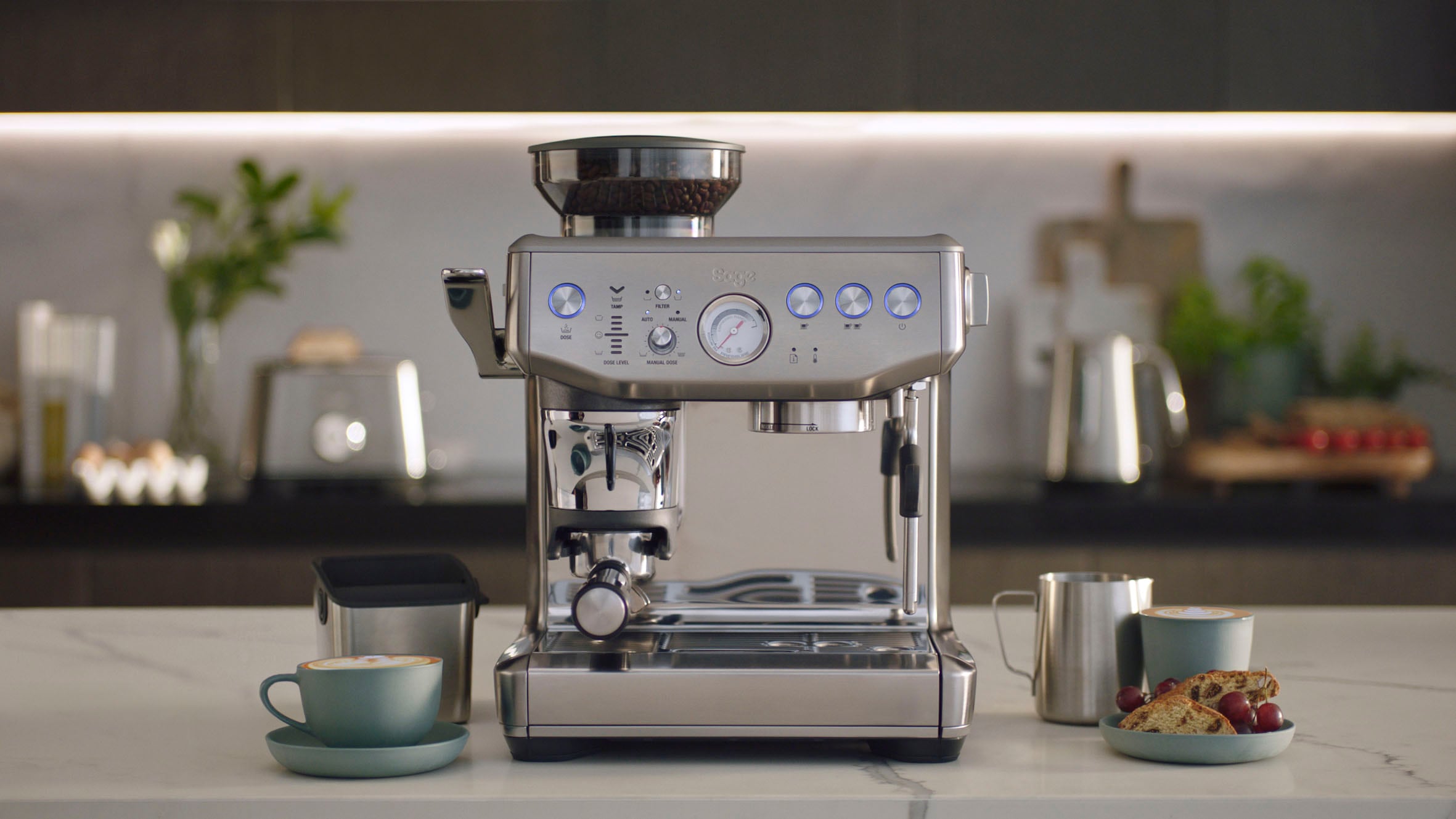 Sage Espressomaschine »the Barista Express™ Impress«, Siebträger