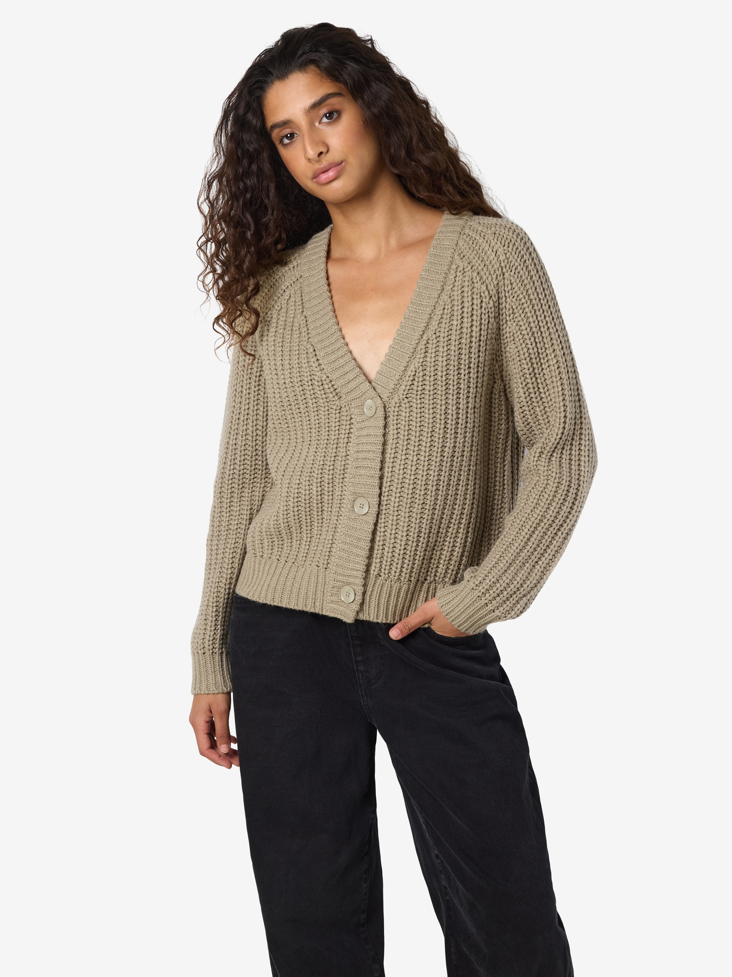 Noisy may Strickjacke »NMCHARLIE L/S V-NECK KNIT CARDIGAN NOOS«