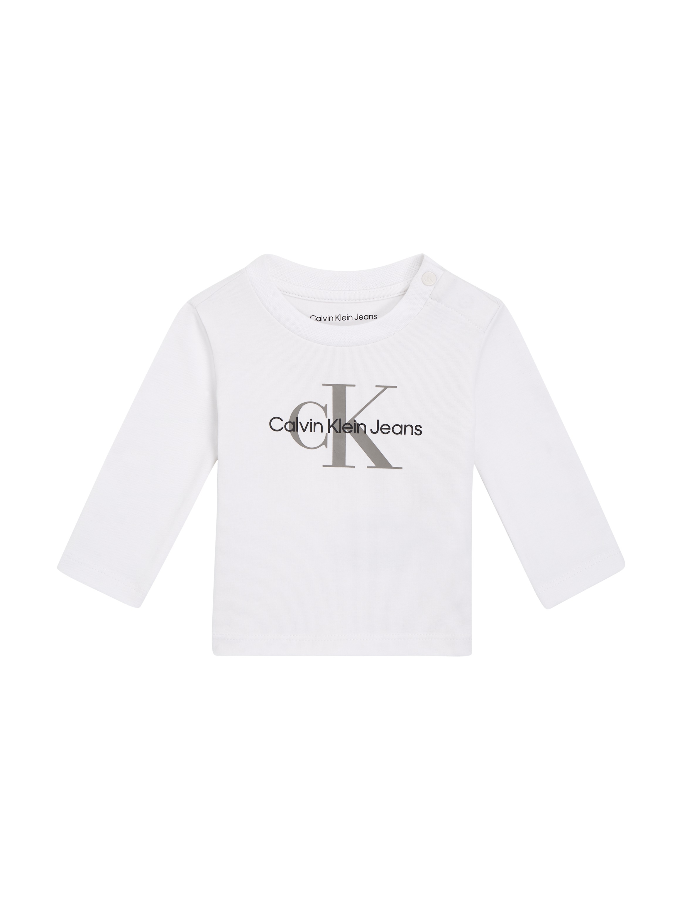 Calvin Klein Jeans Langarmshirt »MONOGRAM LS T-SHIRT«, für Babys bis 2 Jahre, mit großem Druck