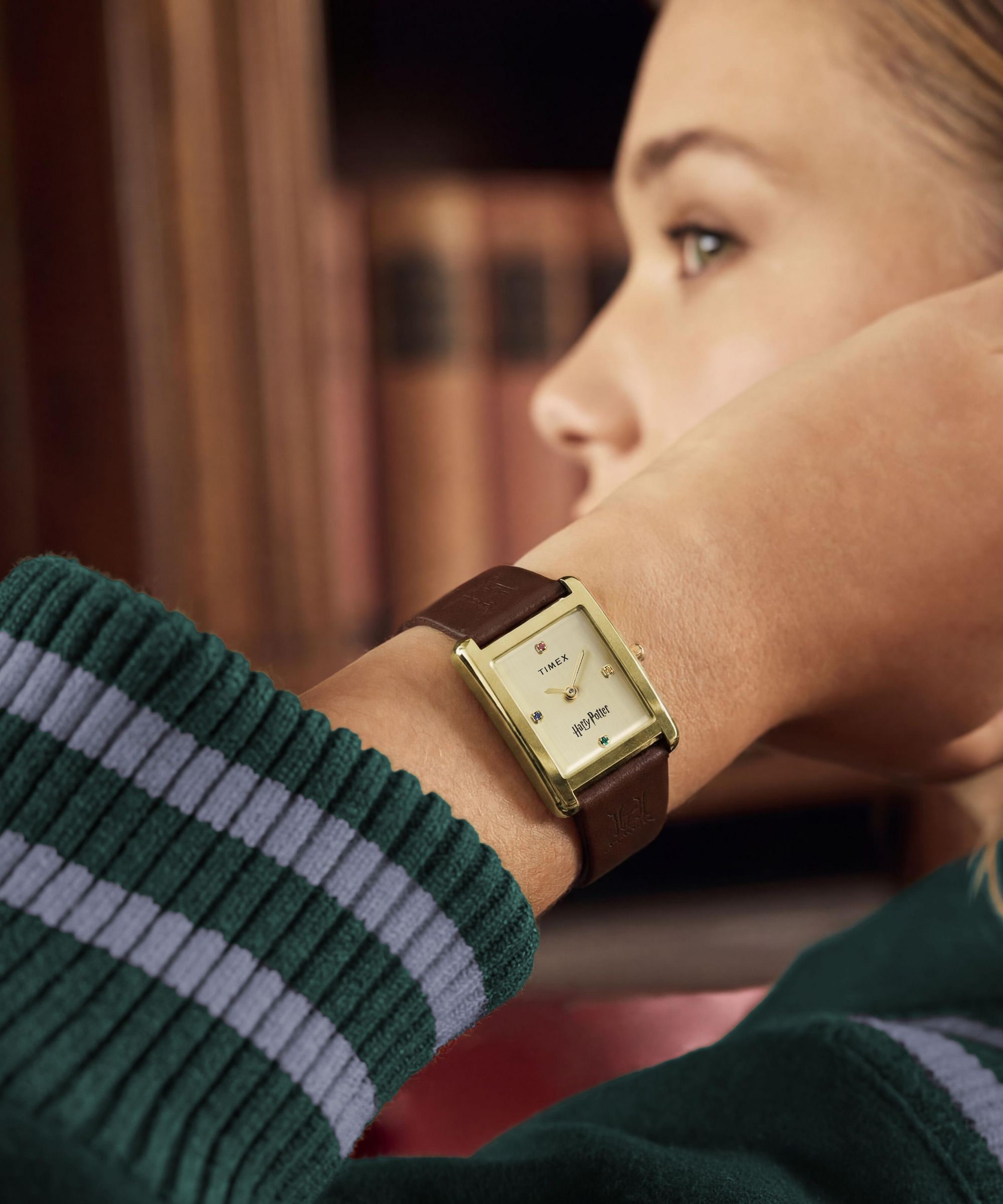 Timex Quarzuhr »Timex x Harry Potter Hailey Hogwarts« Armbanduhr, Damenuhr, Lederarmband, analog
