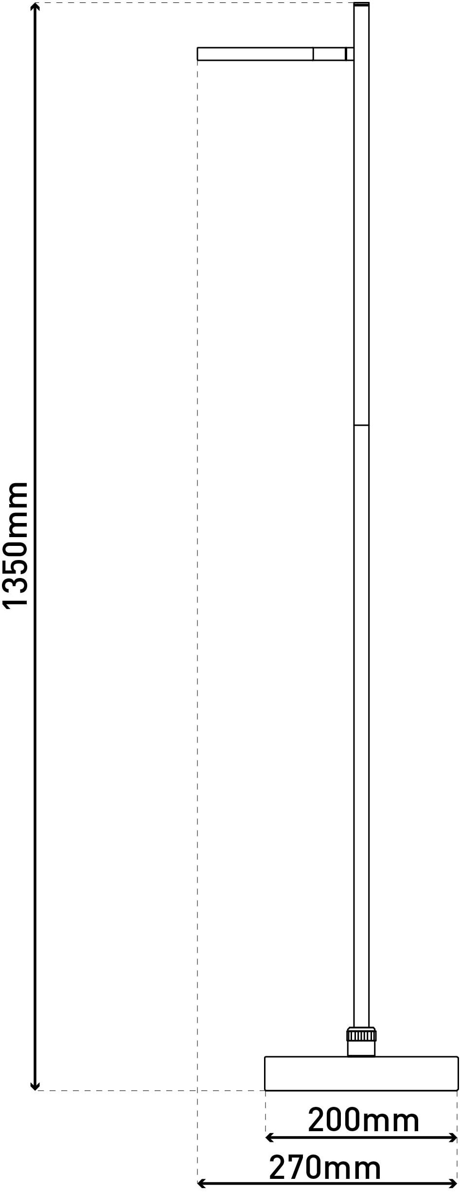 näve LED Stehlampe »Lupa« LED-Modul 1 Stk. Warmweiß Akkuleuchte, USB-C Kabel, schwarz, dimmbar(Touch), Schirm drehbar
