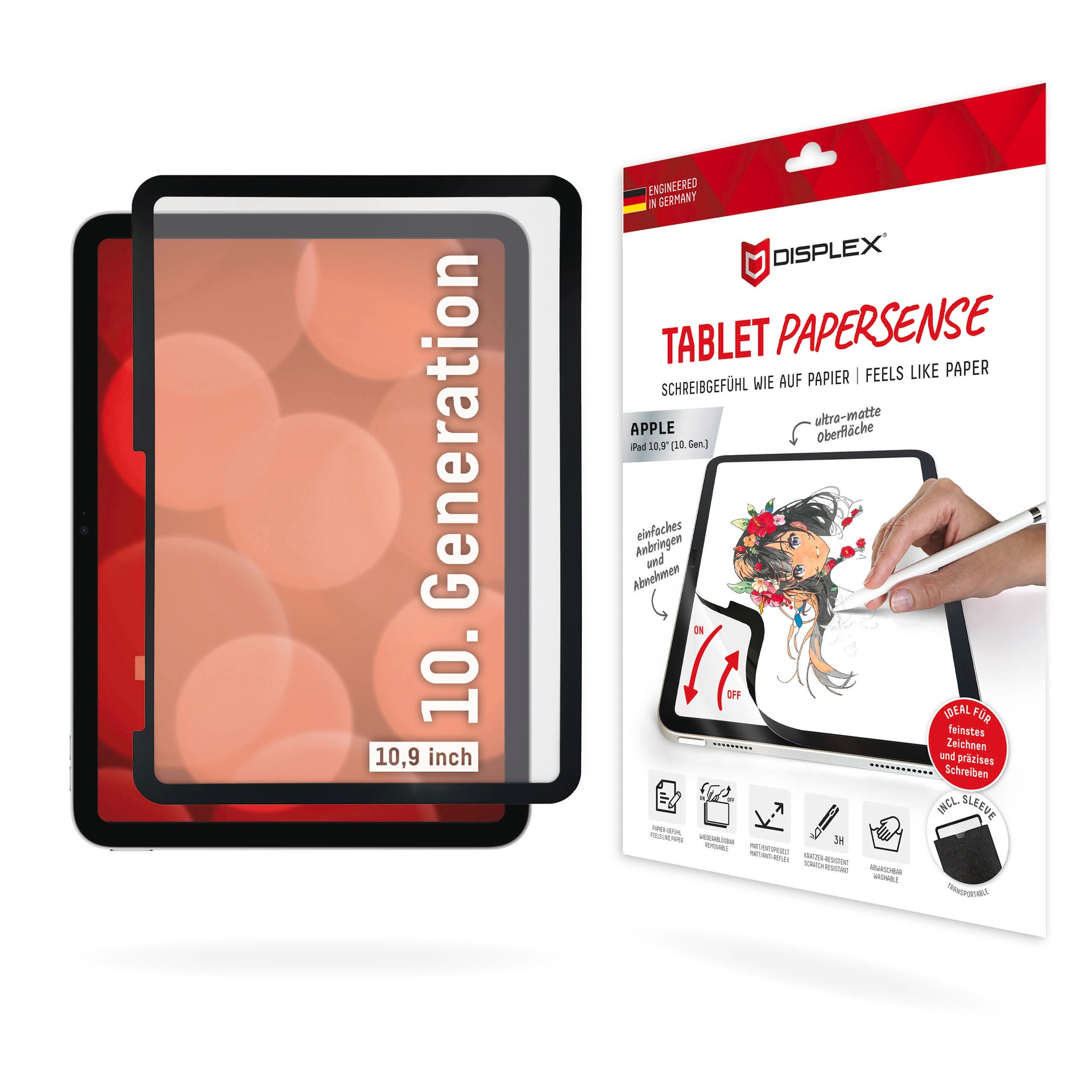 Displayschutzfolie »Tablet PaperSense«, für Apple iPad 10,9 (10. Gen.), Schreiben wie...