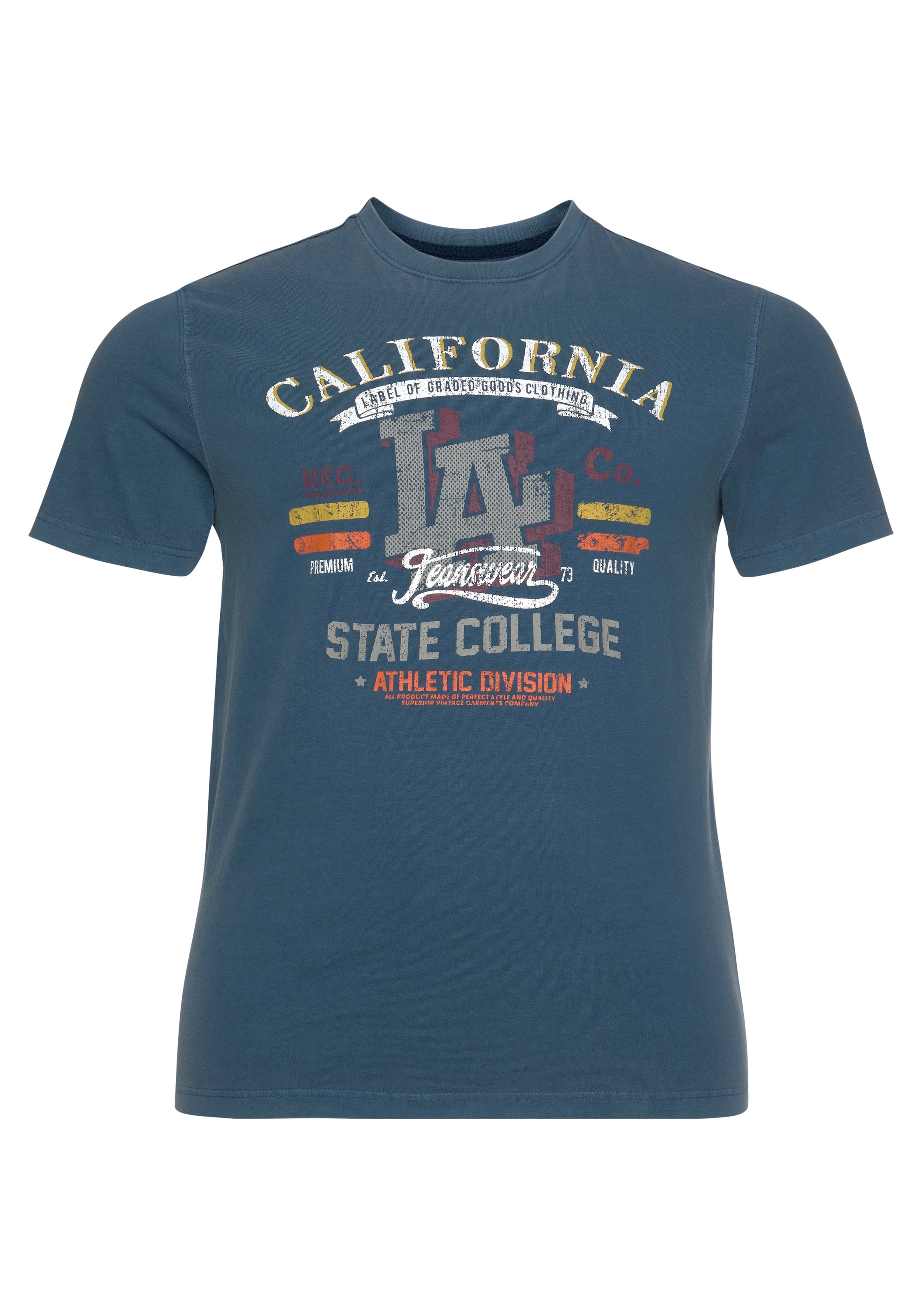 Arizona T-Shirt, Kurzarm, lässige Passform, Used-Look, Rundhalsausschnitt