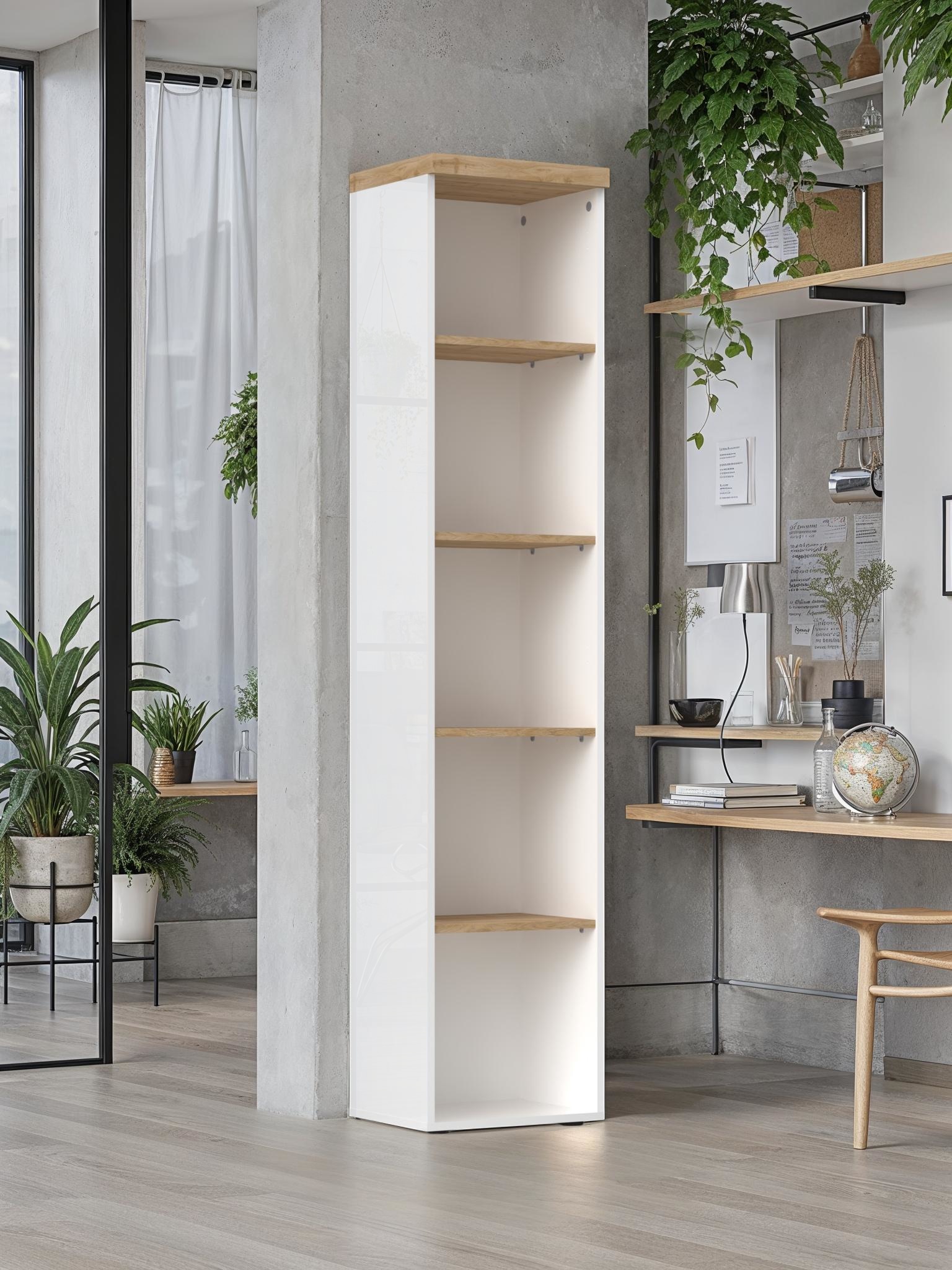 INOSIGN Aktenregal »Easy, Bücherregal, Standregal, für Büro und Zuhause« Anti-Kipp-Schutz, Top 38 mm stark, 4 Böden, B/H 81/191 cm