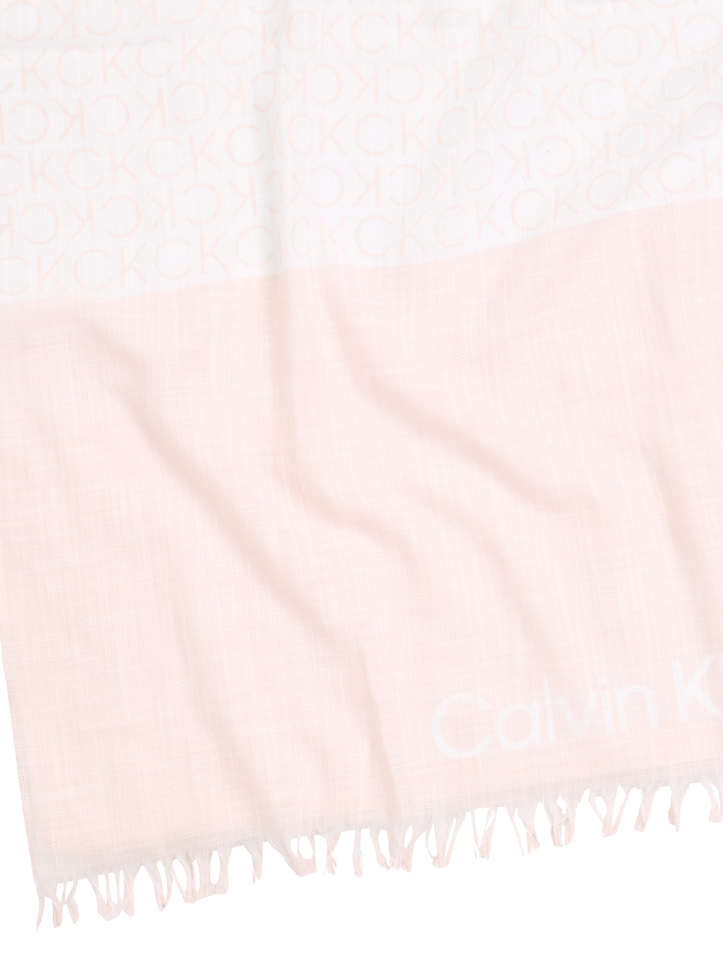 Calvin Klein Schal »MONOGRAM COTTON GAUZE STOLE«, mit Logomuster