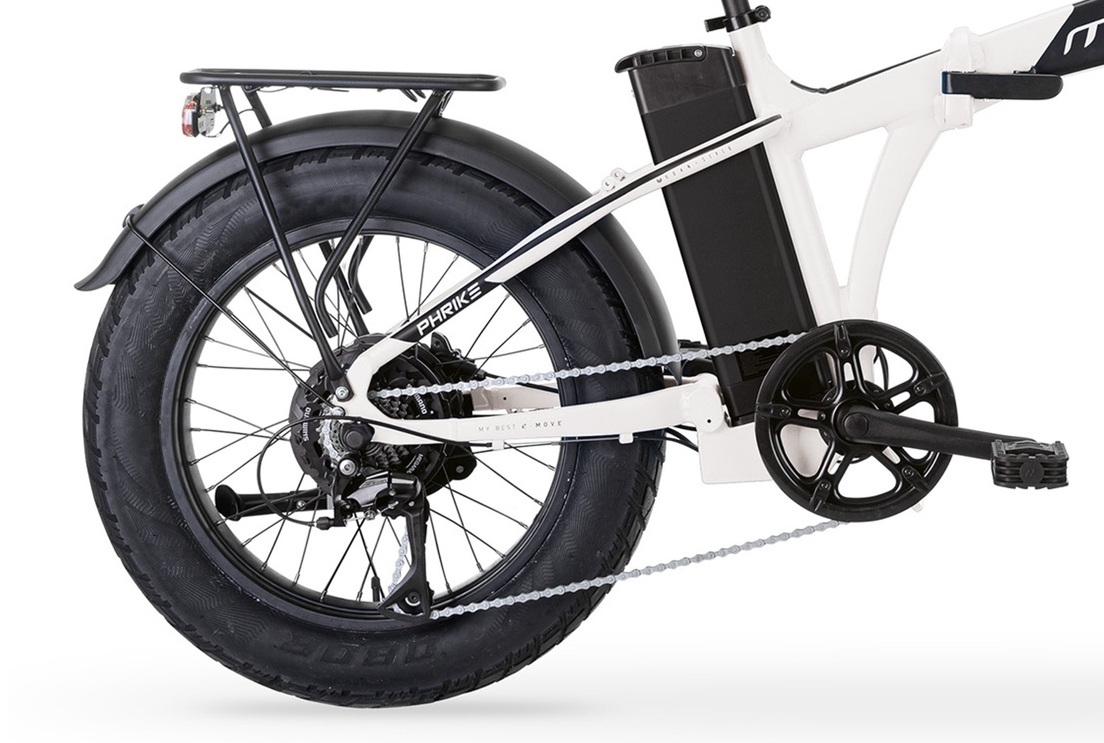 MBM E-Bike »Elektro-Falt-Fahrrad PHRIKE 20 Zoll, weiß«