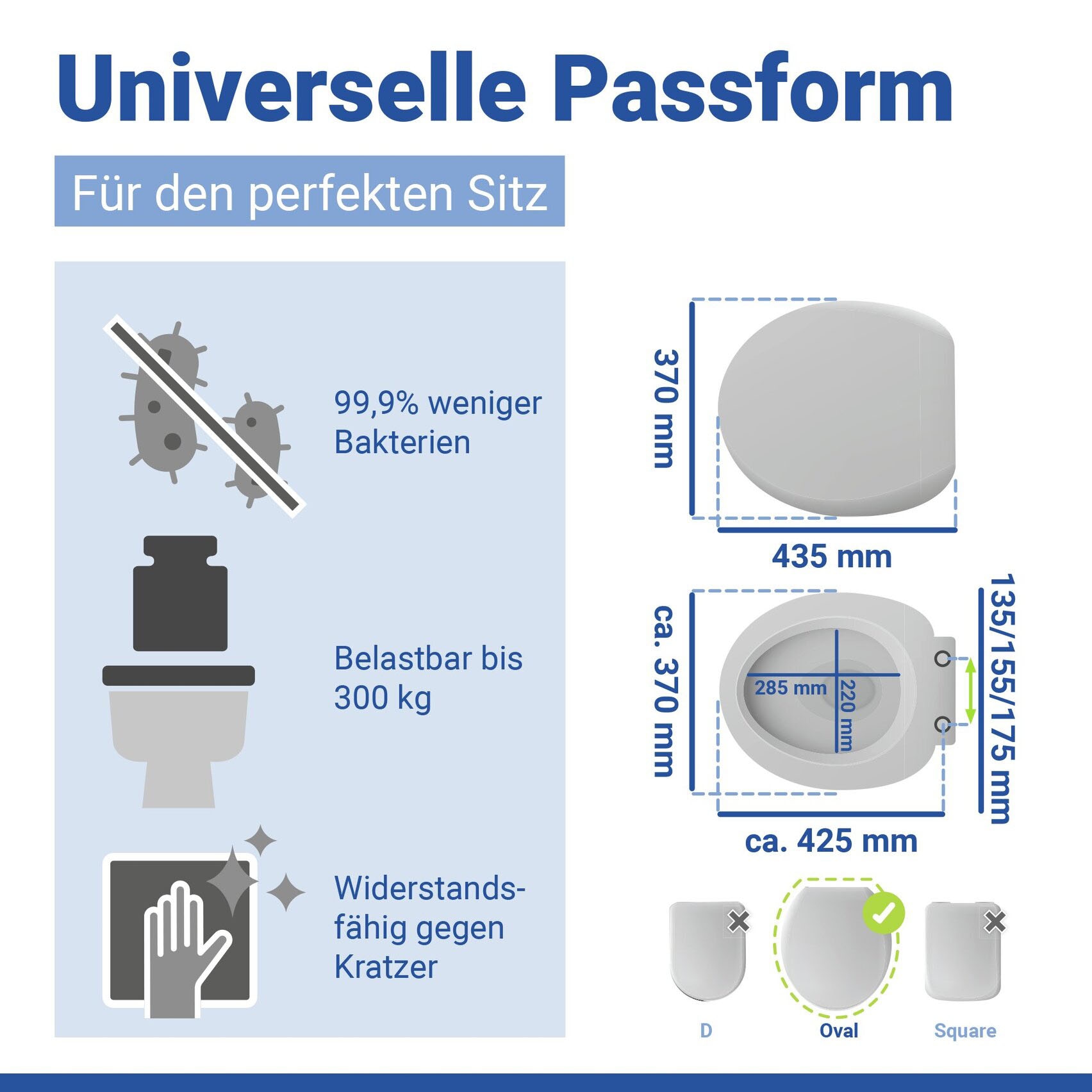 WENKO WC-Sitz »Secura« aus Duroplast
