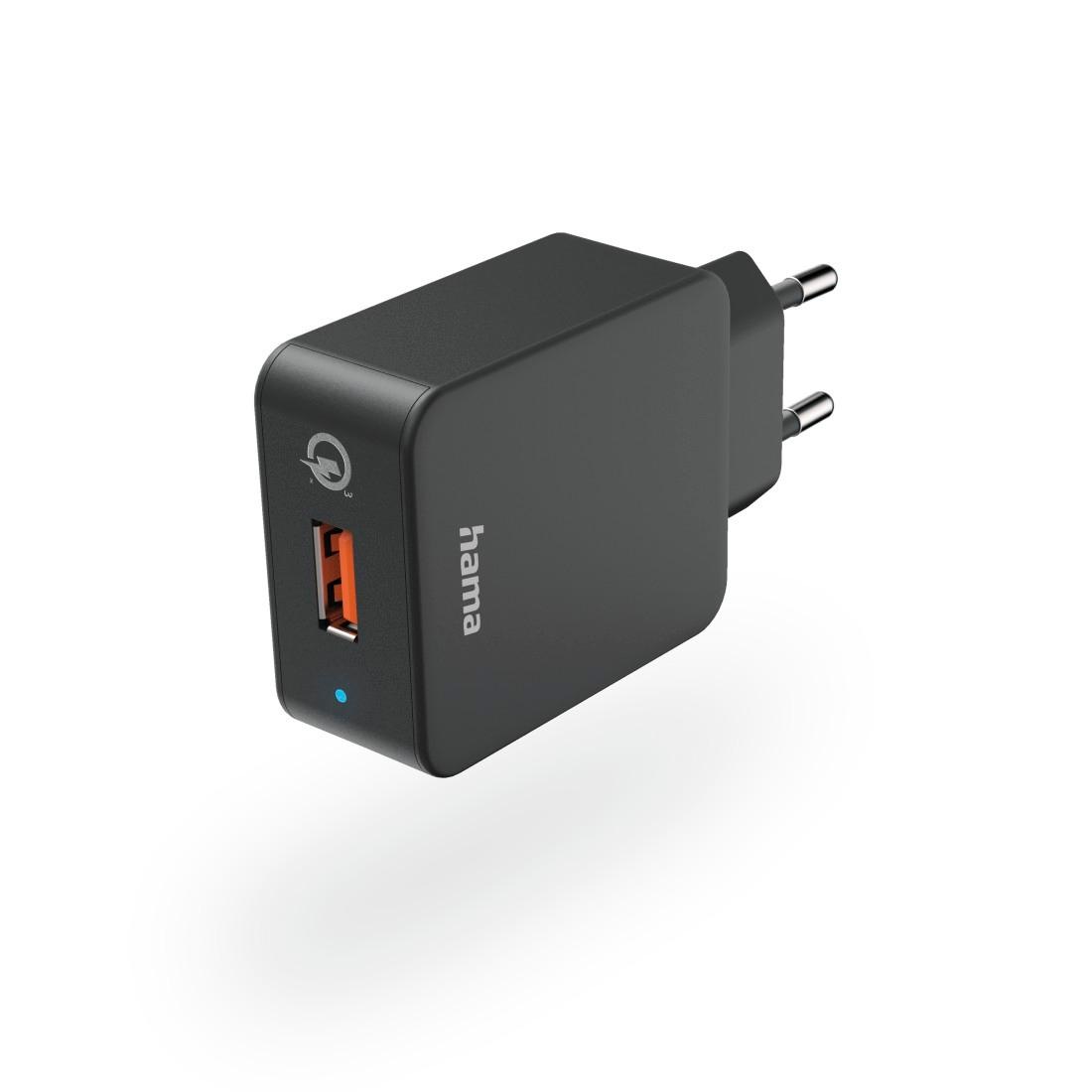 Hama USB-Ladegerät »Ladestecker USB A 19,5 Watt, Handy Schnellladegerät m Quick Charge 3.0«