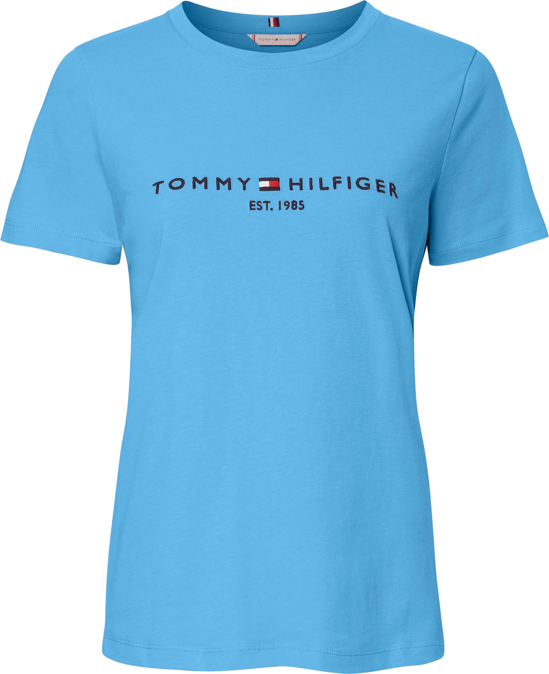 Tommy Hilfiger Rundhalsshirt »REGULAR HILFIGER großem bei SS«, C-NK Logoschriftzug ♕ Tommy TEE mit Hilfiger
