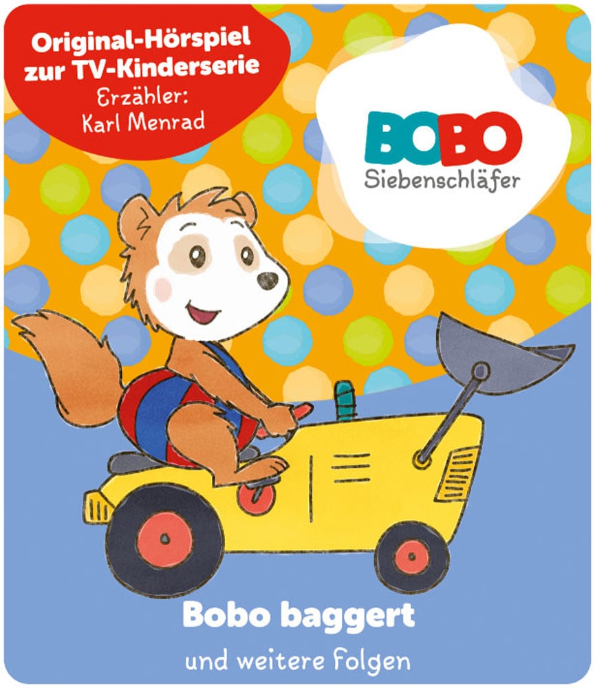 tonies Hörspielfigur »Bobo Siebenschläfer: Bobo baggert und weitere Folgen (Neuauflage)«
