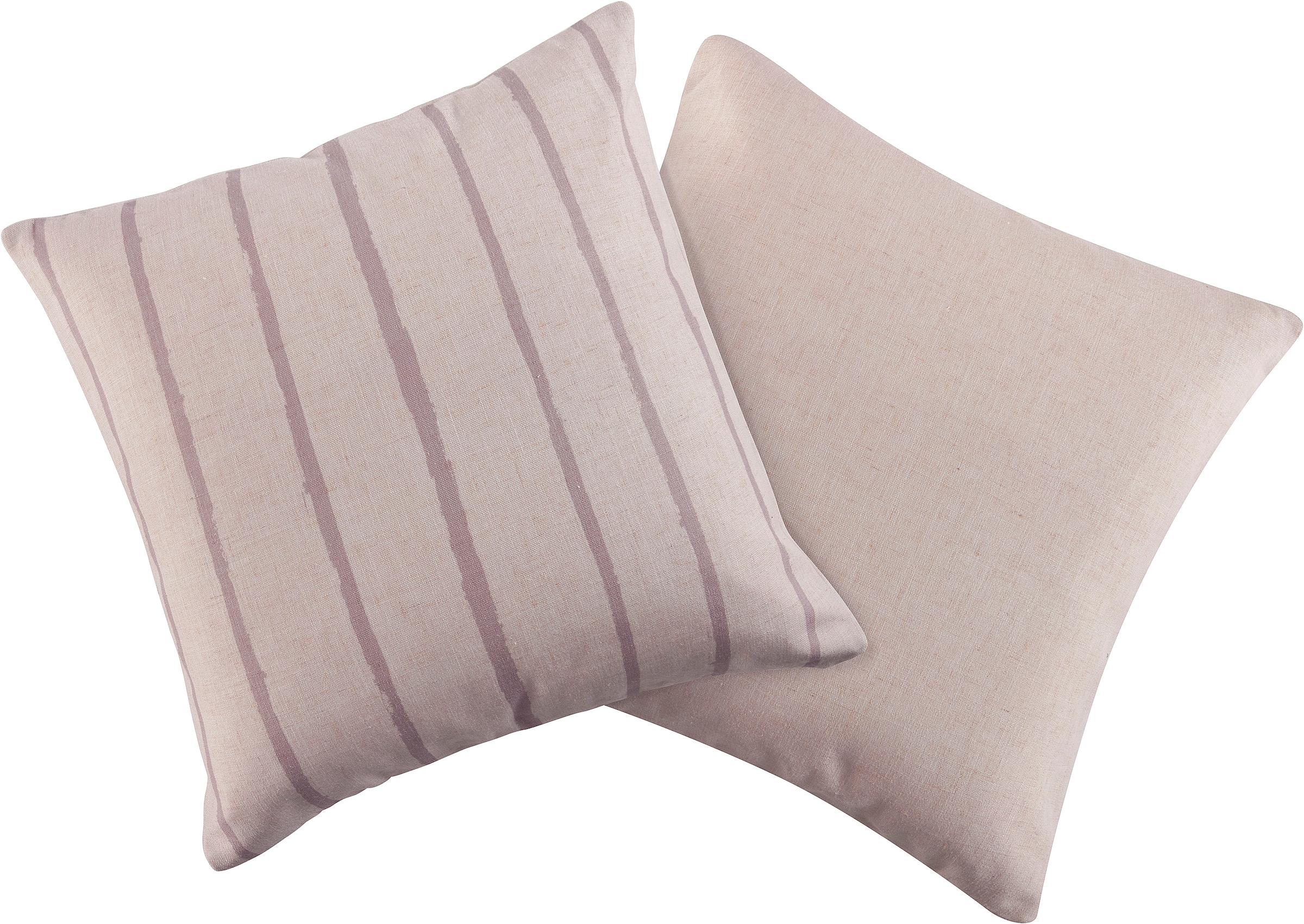 LeGer Home by Lena Gercke Dekokissen »Zayla« Edler Leinenlook, Kissenhülle & Reißverschluß, ohne Füllung, 50x50cm,