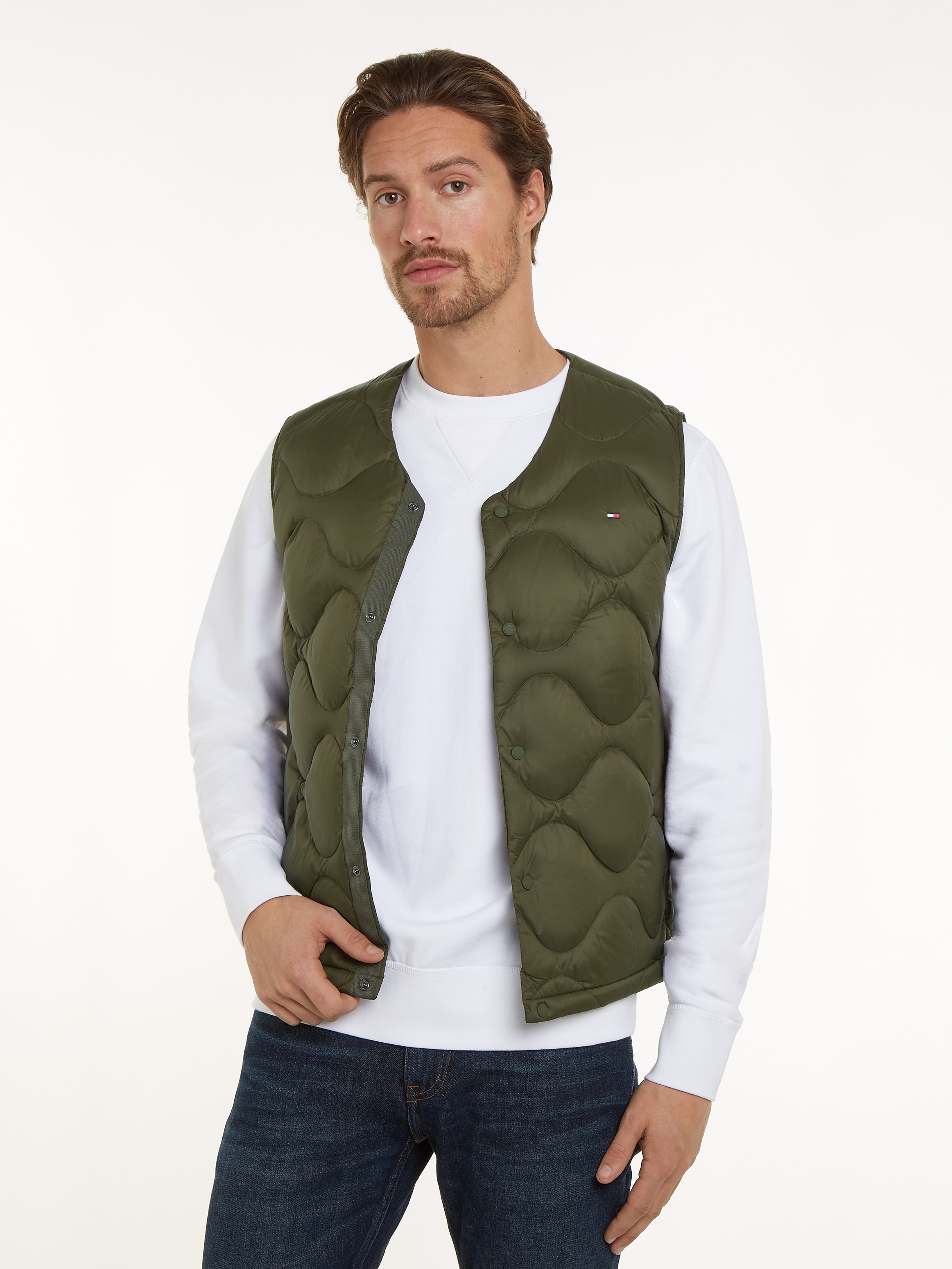 Tommy Hilfiger Steppweste »ONION QUILTED DOWN LINER VEST«, mit Zwiebelsteppung