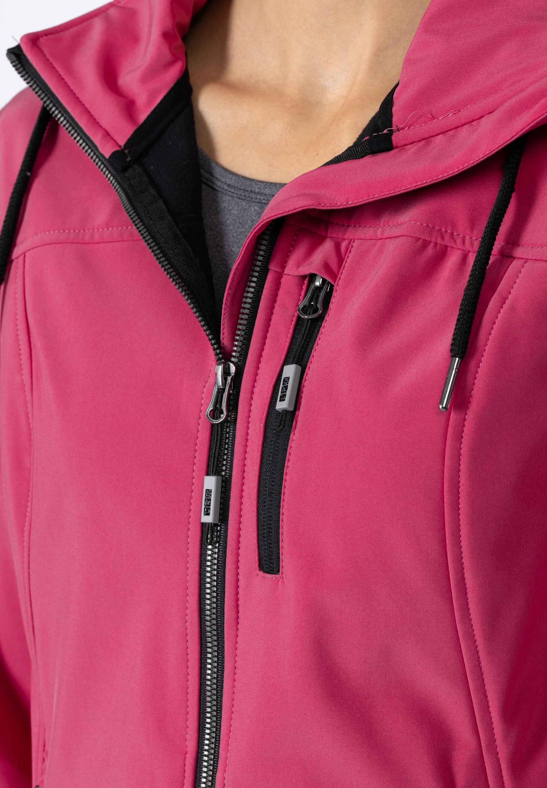 DEPROC Active Softshelljacke »DECORAH PEAK V WOMEN«, mit abnehmbarer Kapuze