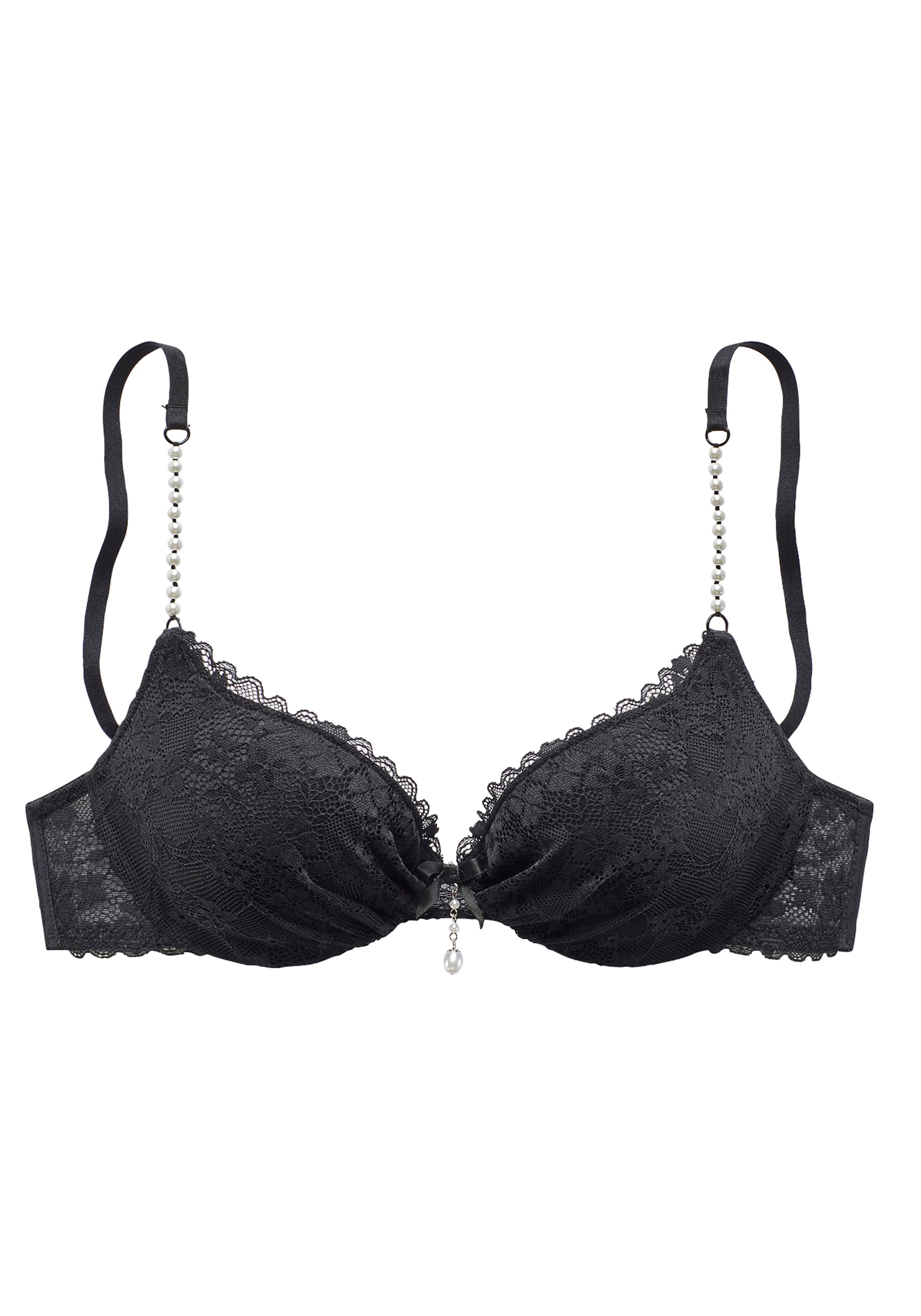 LASCANA Push-up-BH, mit einzigartigen Kunstperlen-Details, sexy Dessous