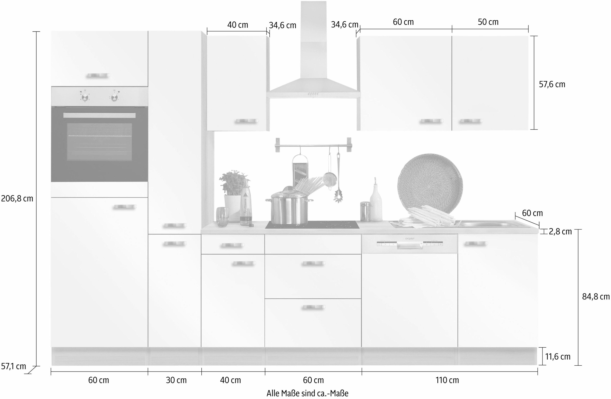 OPTIFIT Küchenzeile cm Raten auf 300 E-Geräte, ohne »Faro«, kaufen Breite