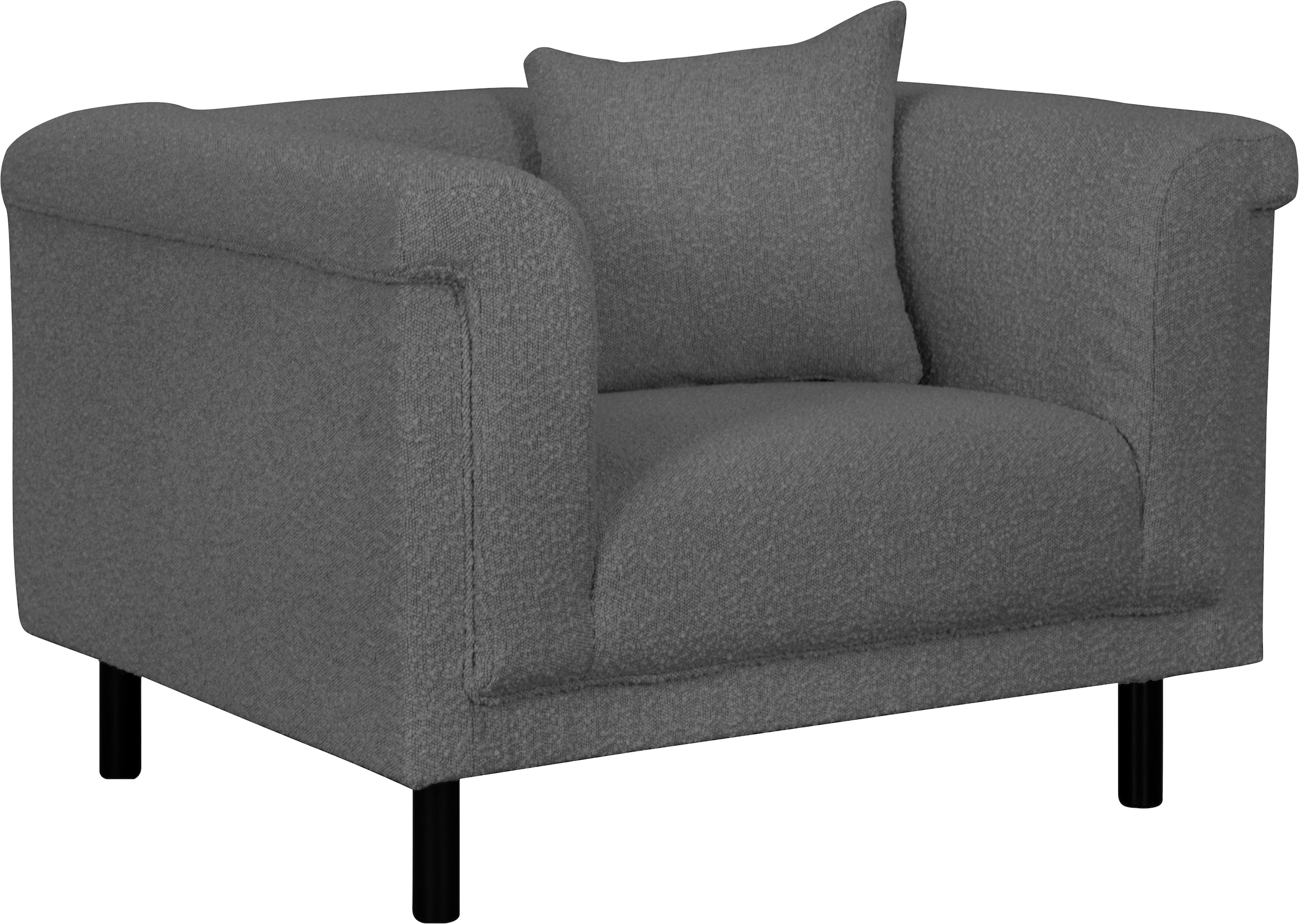 INOSIGN Sessel »AGNIA  B/T/H: 100/85/71 cm«, incl. Zierkissen, auch in Cord und Bouclé