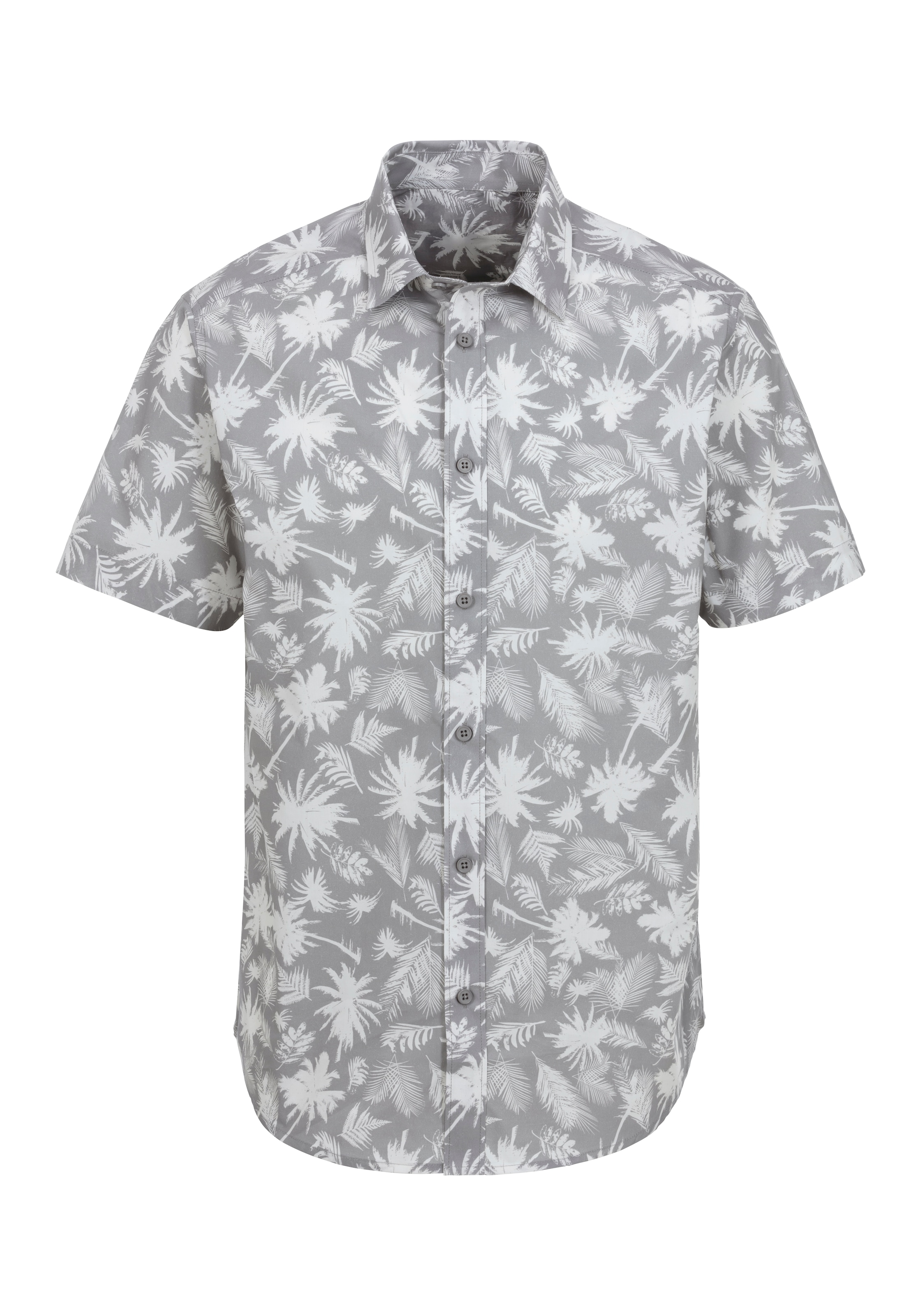 Beachtime Hawaiihemd »Regular fit«, Kurzarm, Freizeithemd mit Palmenprint, reine Baumwolle