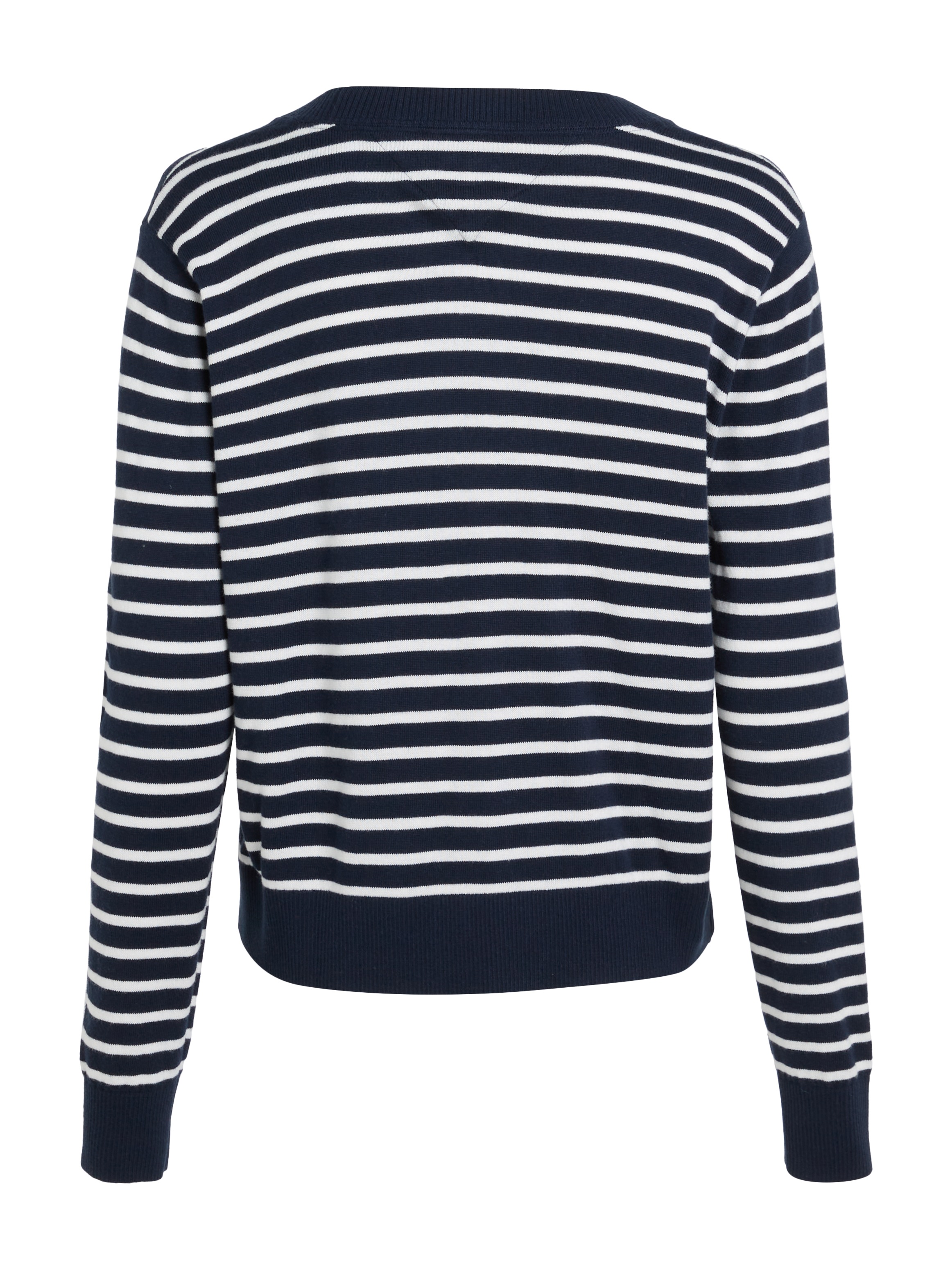 Tommy Jeans Strickpullover »TJW ESSENTIAL VNECK SWEATER EXT«, mit Logostickerei