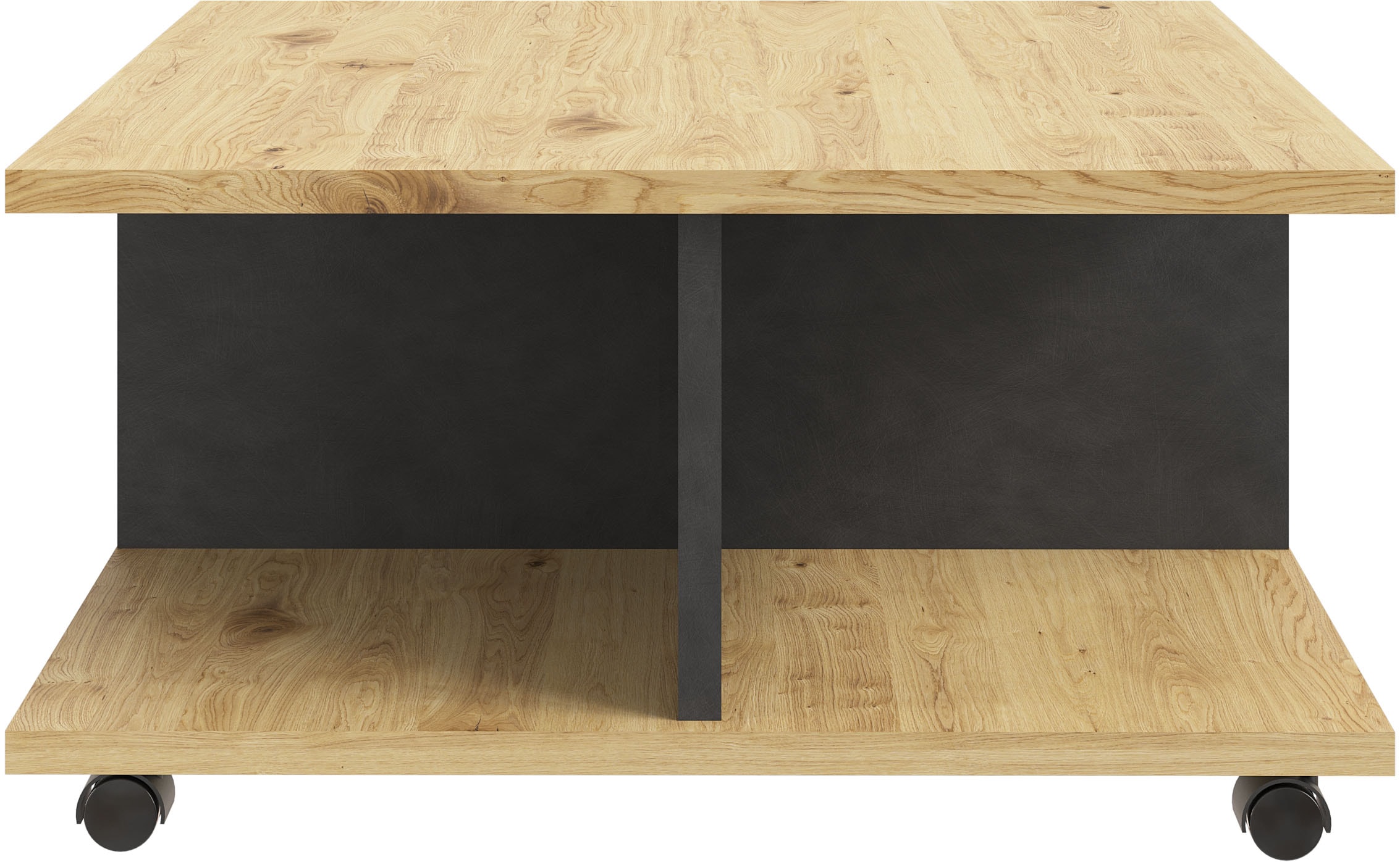 FMD Couchtisch »Twin«, mit Schubladen, bietet Stauraum, mit Rollen, Breite: 70 cm