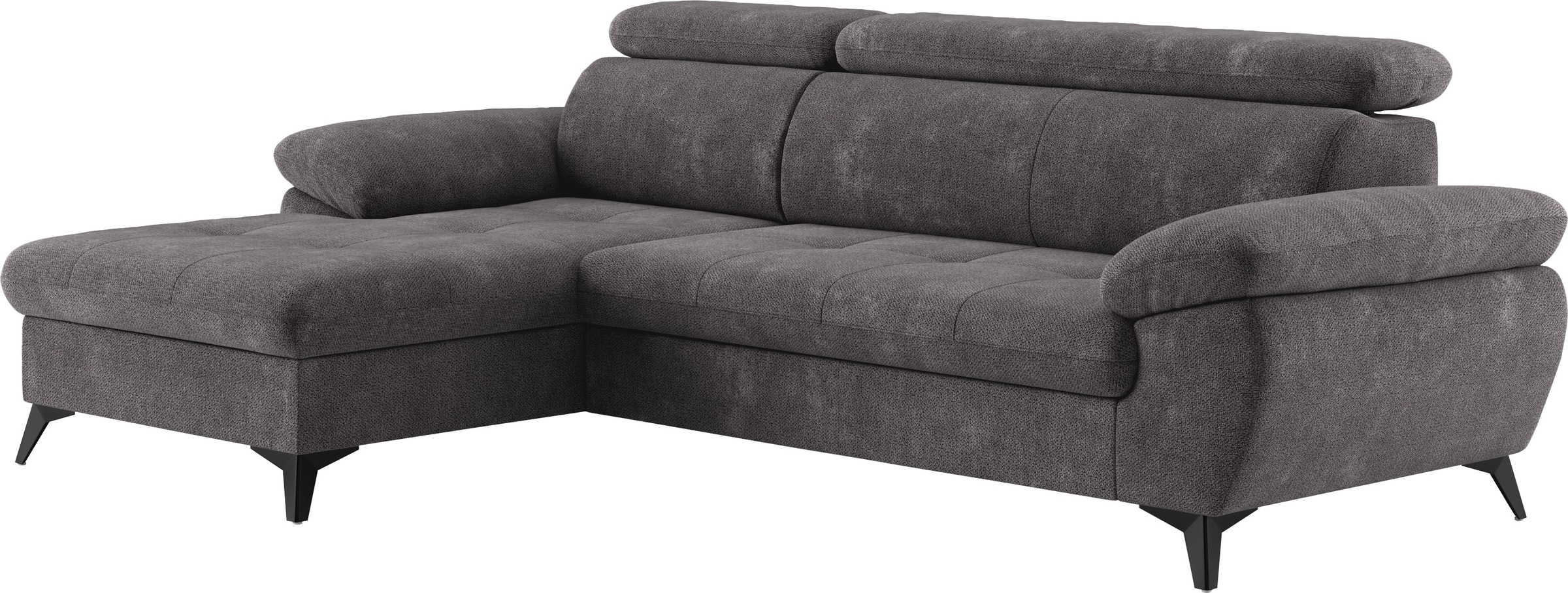 COTTA Ecksofa »Hudson L-Form«, mit Kopfteilverstellung, wahlweise mit Bettfunktion & Bettkasten
