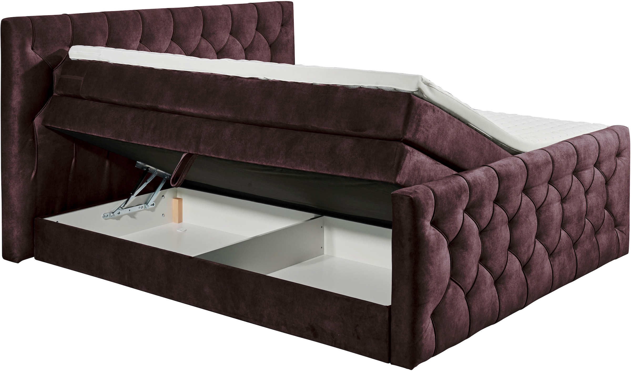 ED EXCITING DESIGN Boxspringbett »"Cashfield", OTTOs Choice! Topseller inkl. zwei Bettkästen & Topper«, erhältlich in den Größen 160x200cm und 180x200cm